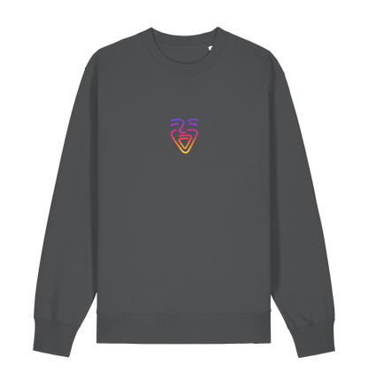 Anthracite Printed Sweater Front