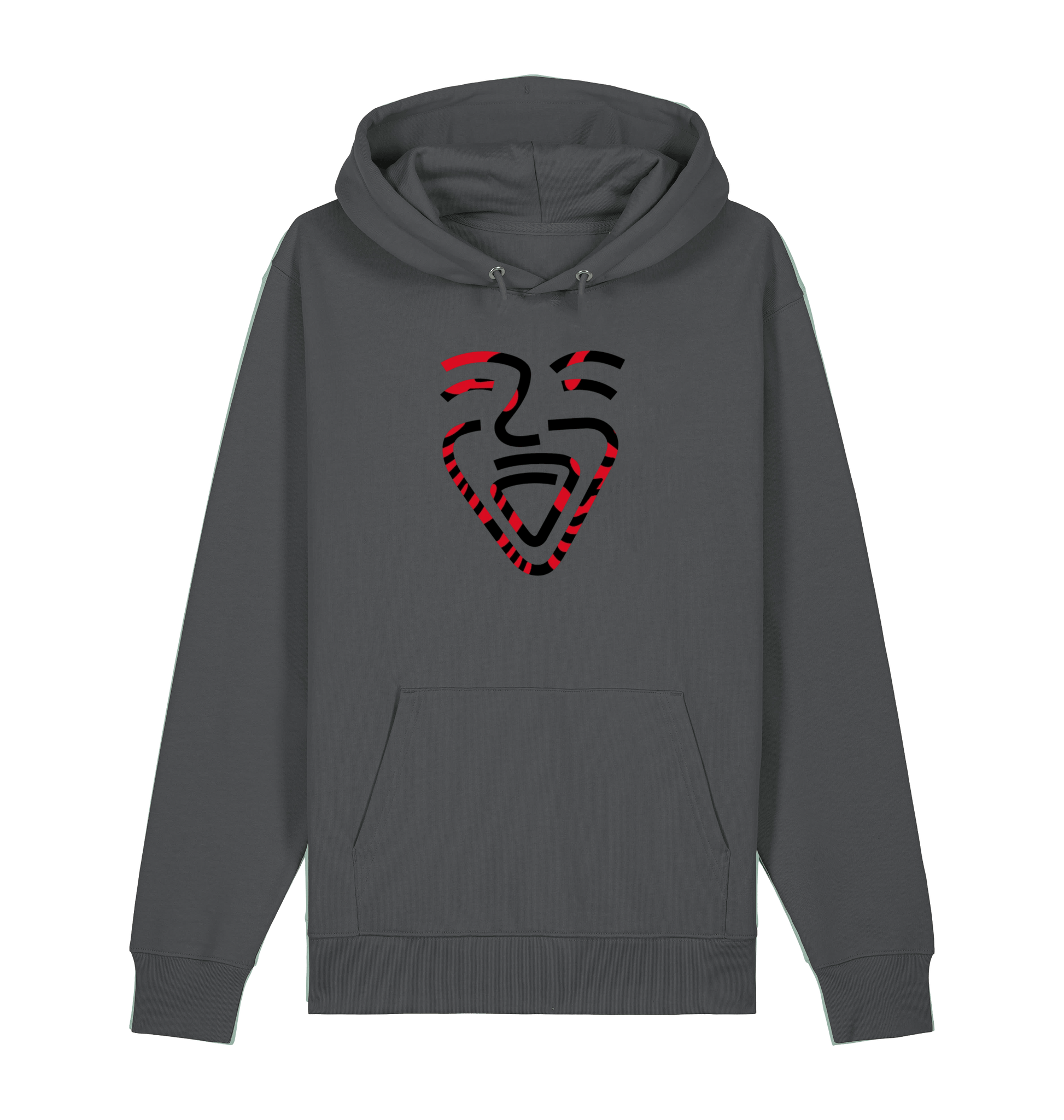 Anthracite Printed Sweater Front