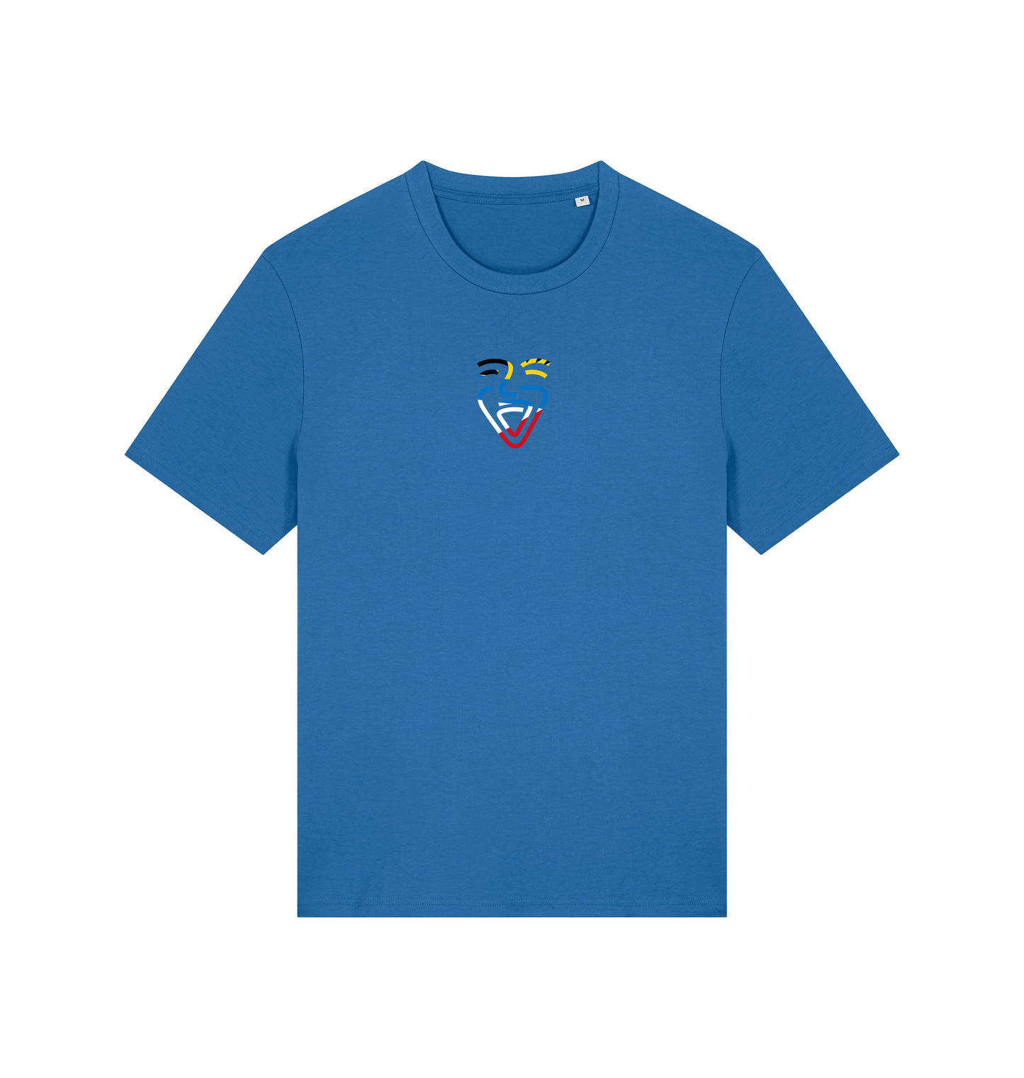 Mindful Blue Printed T-shirt Front