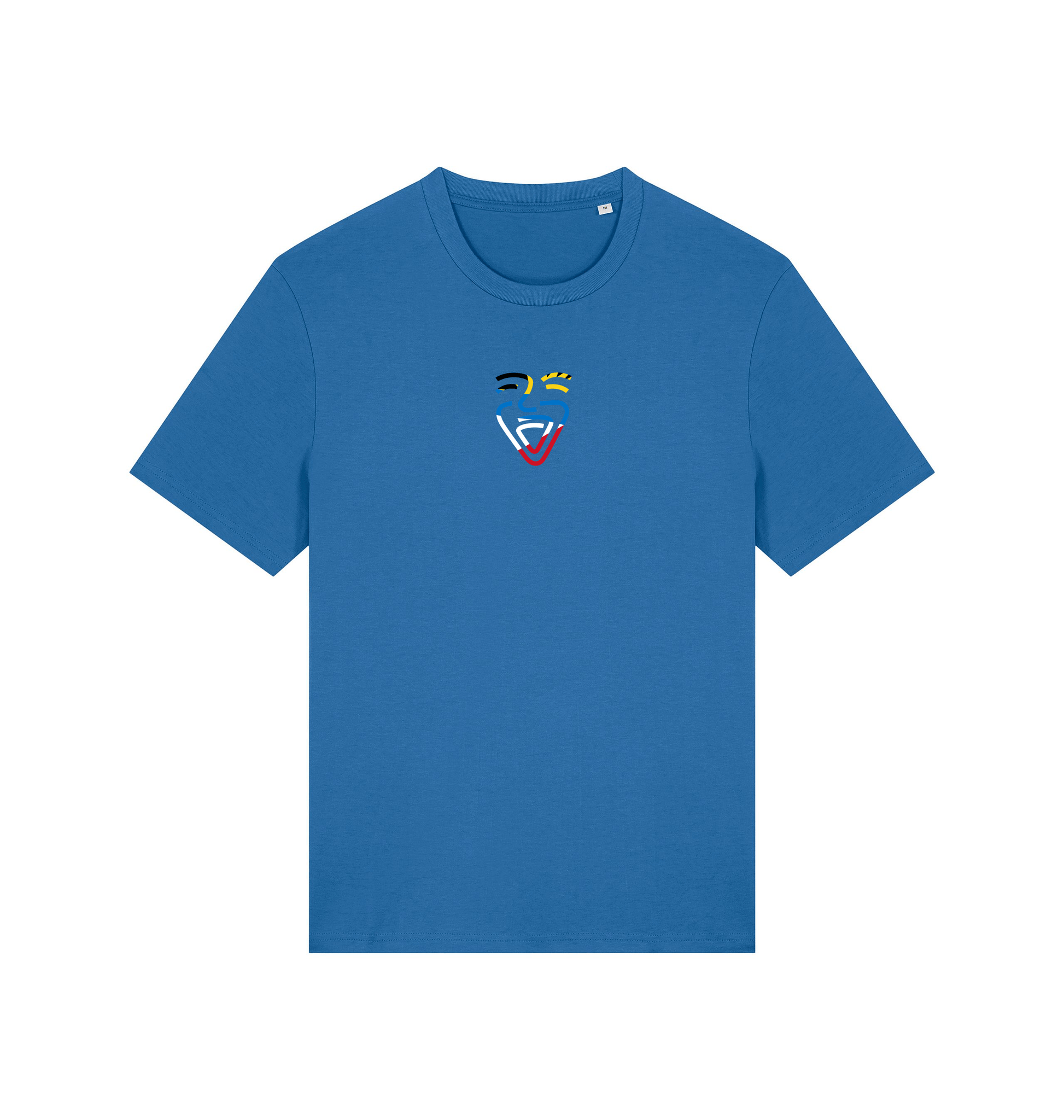 Mindful Blue Printed T-shirt Front