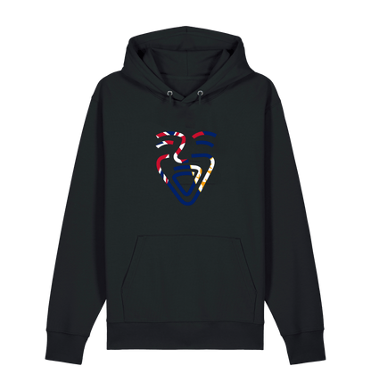 Black Printed Sweater Front