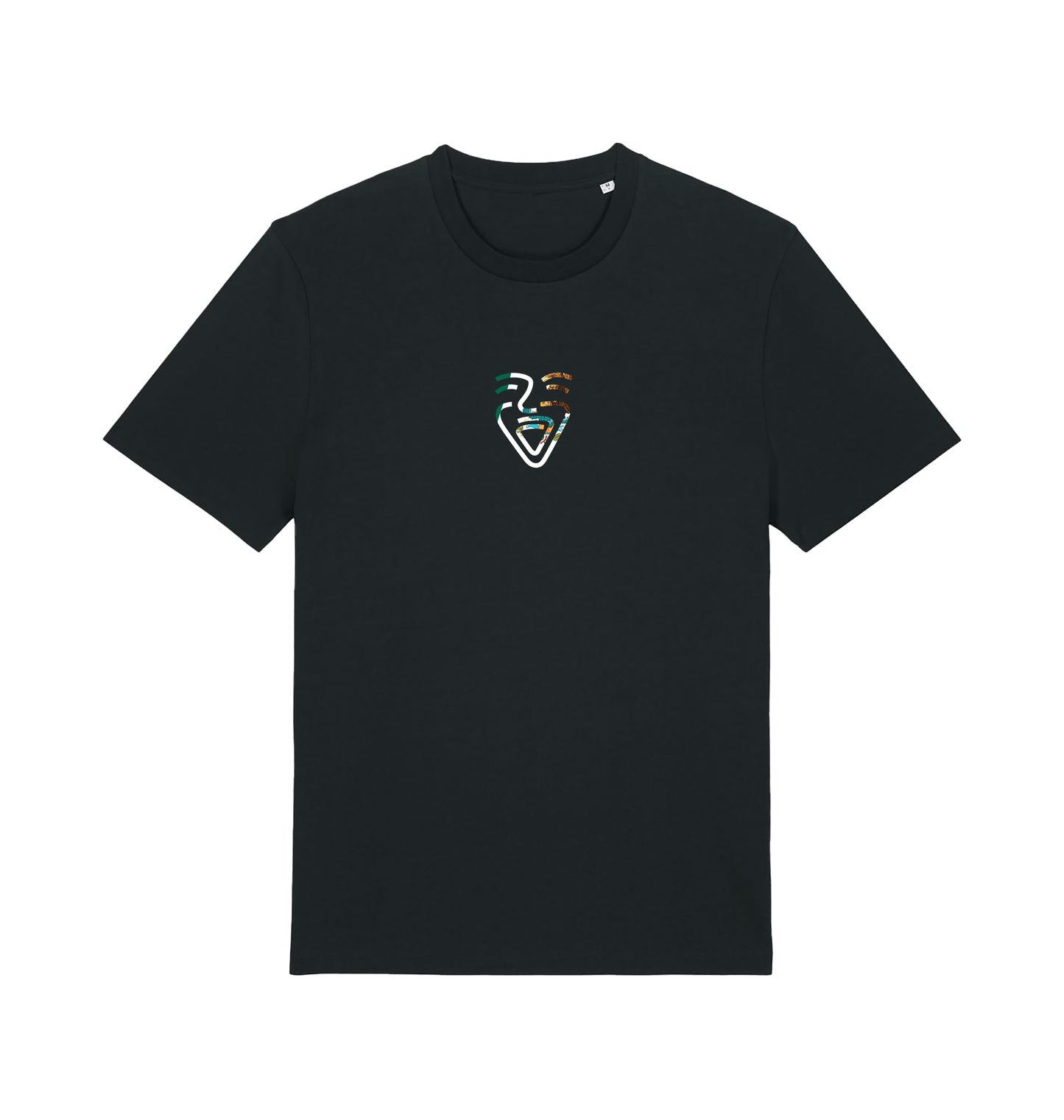 Black Printed T-shirt Front