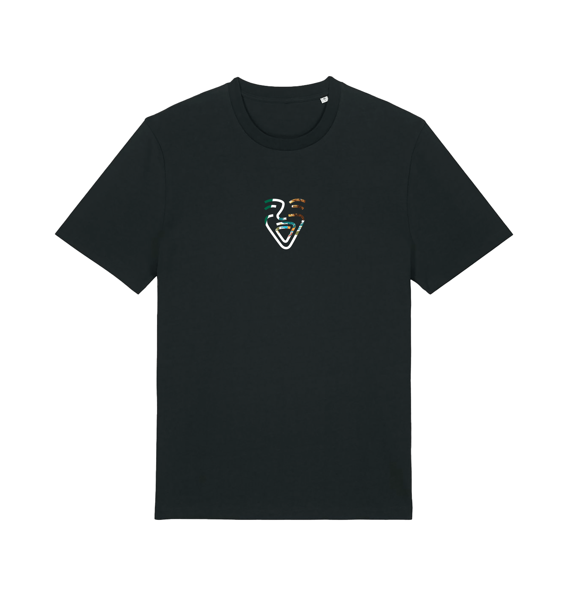 Black Printed T-shirt Front