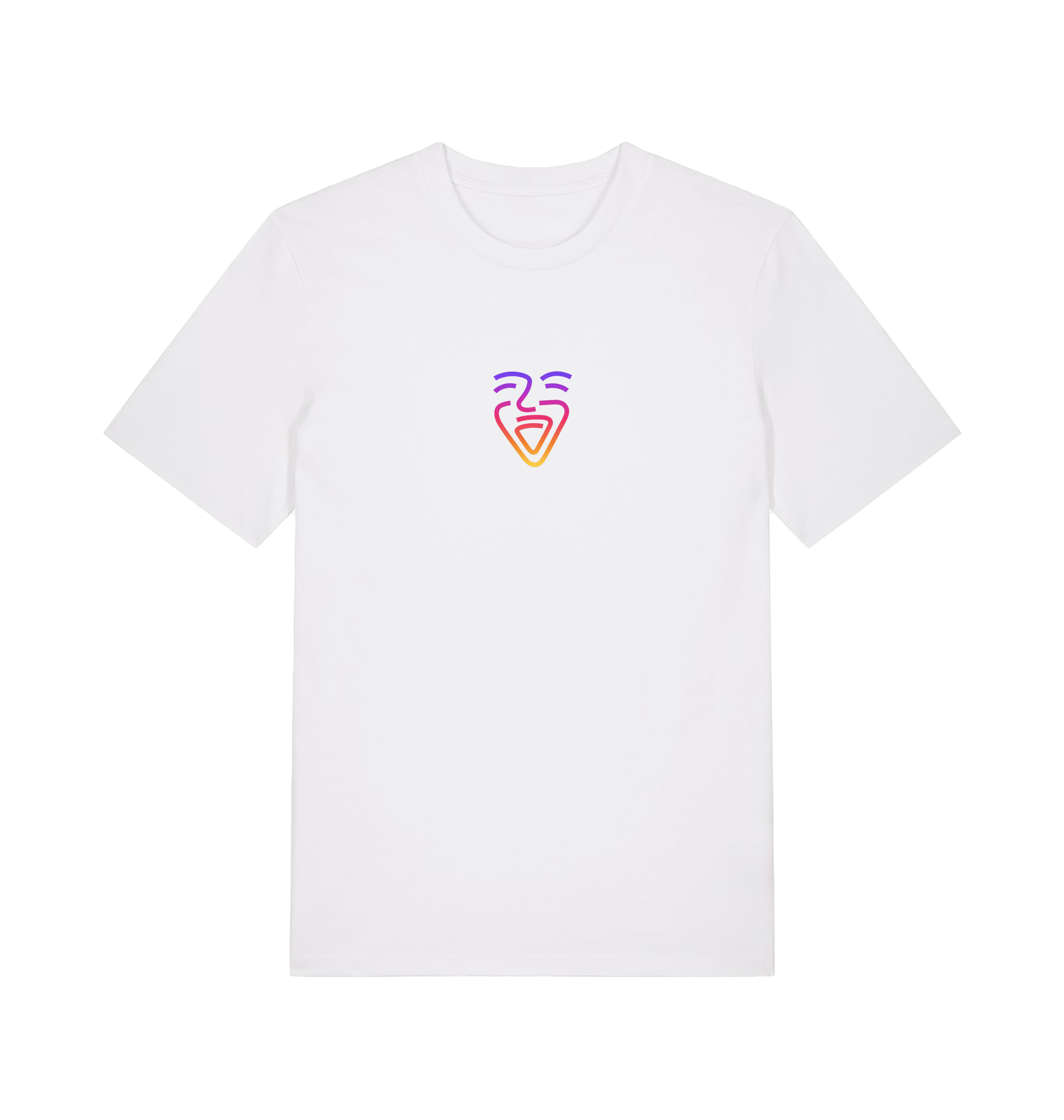 White Printed T-shirt Front