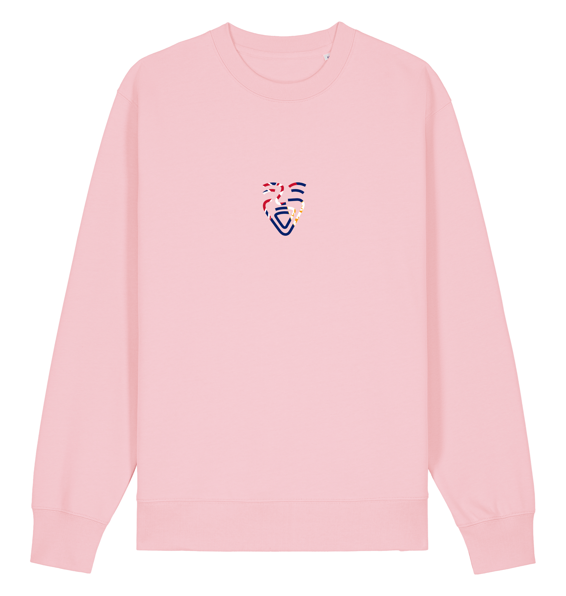 Cotton Pink Printed Sweater Front