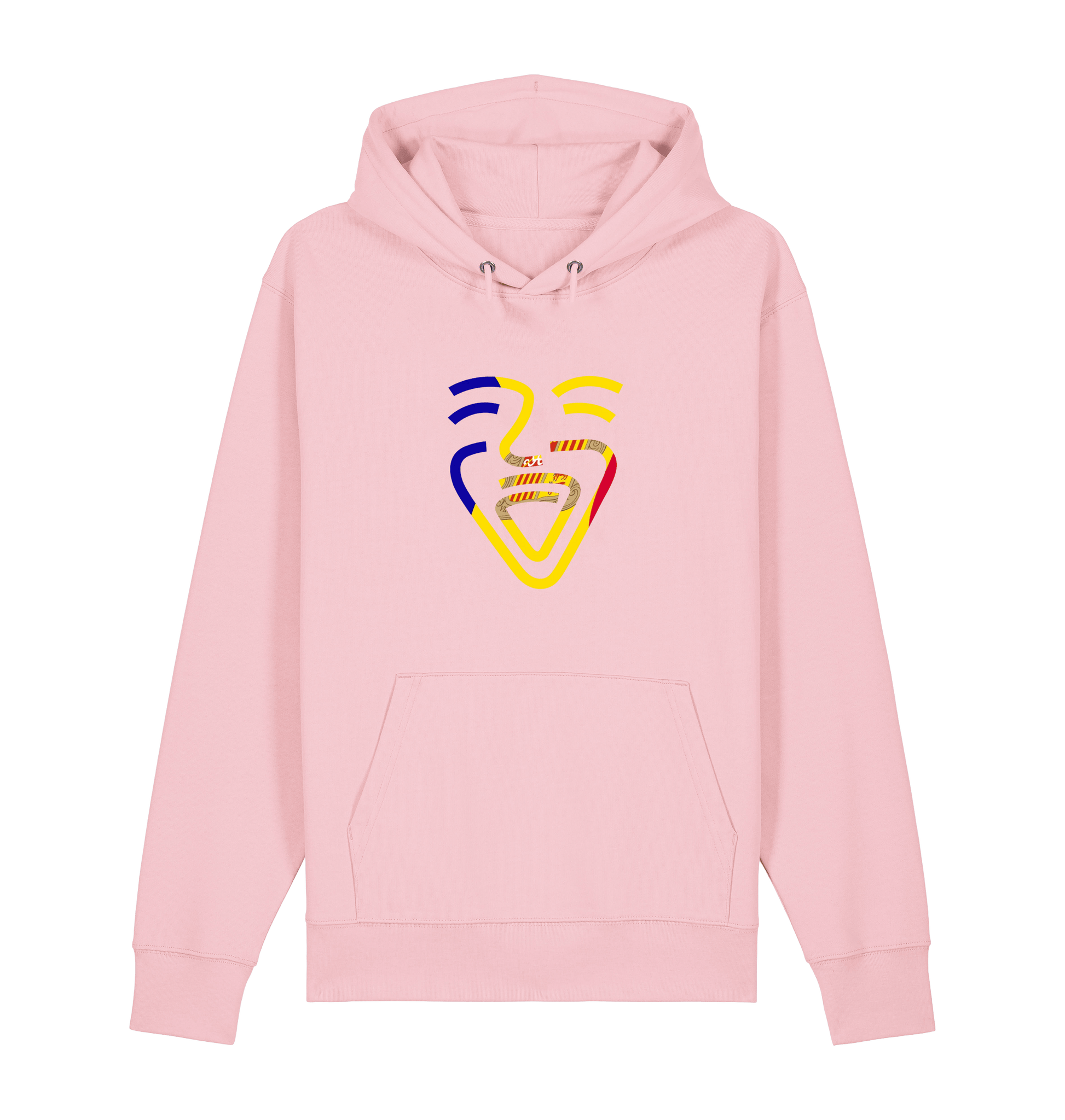 Cotton Pink Printed Sweater Front