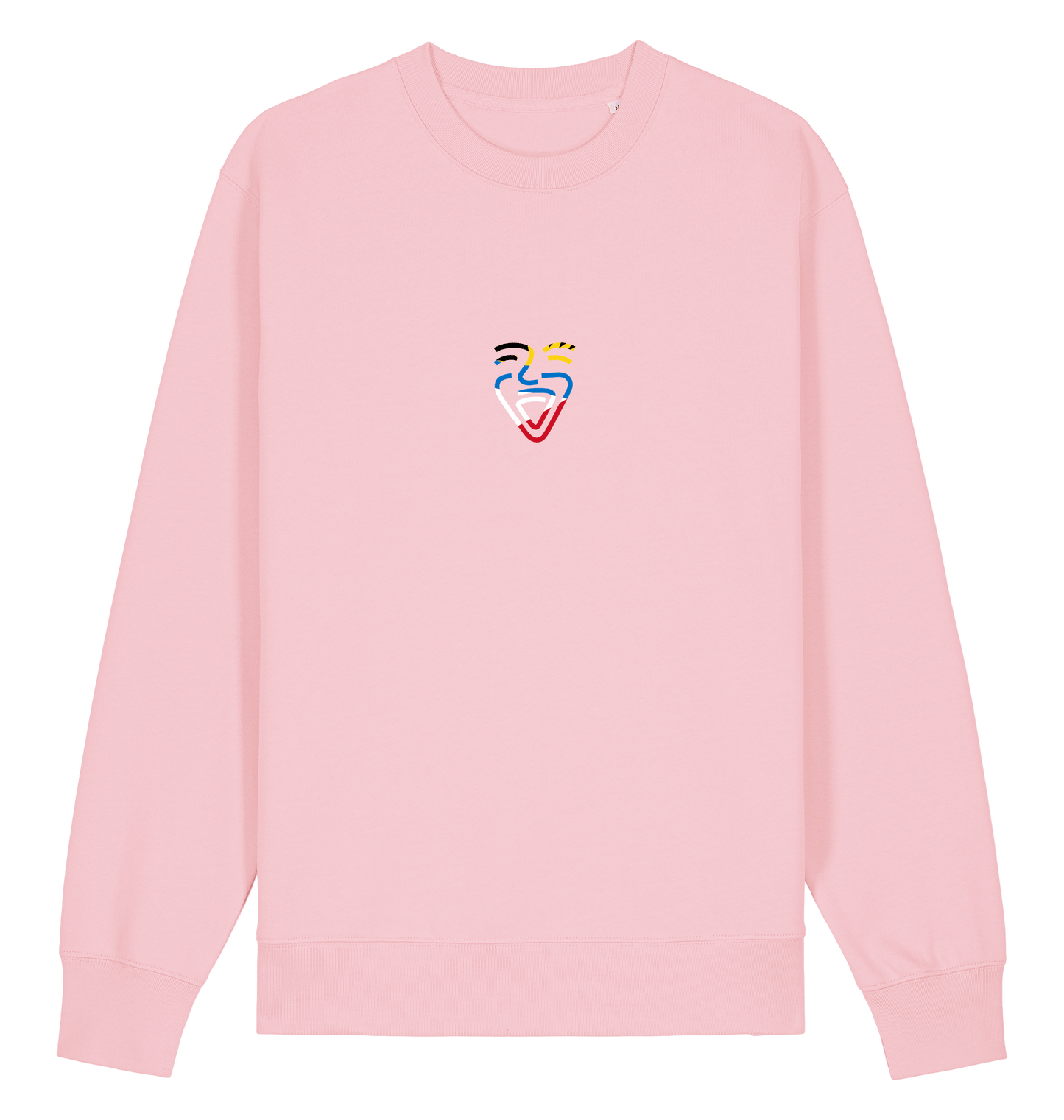 Cotton Pink Printed Sweater Front