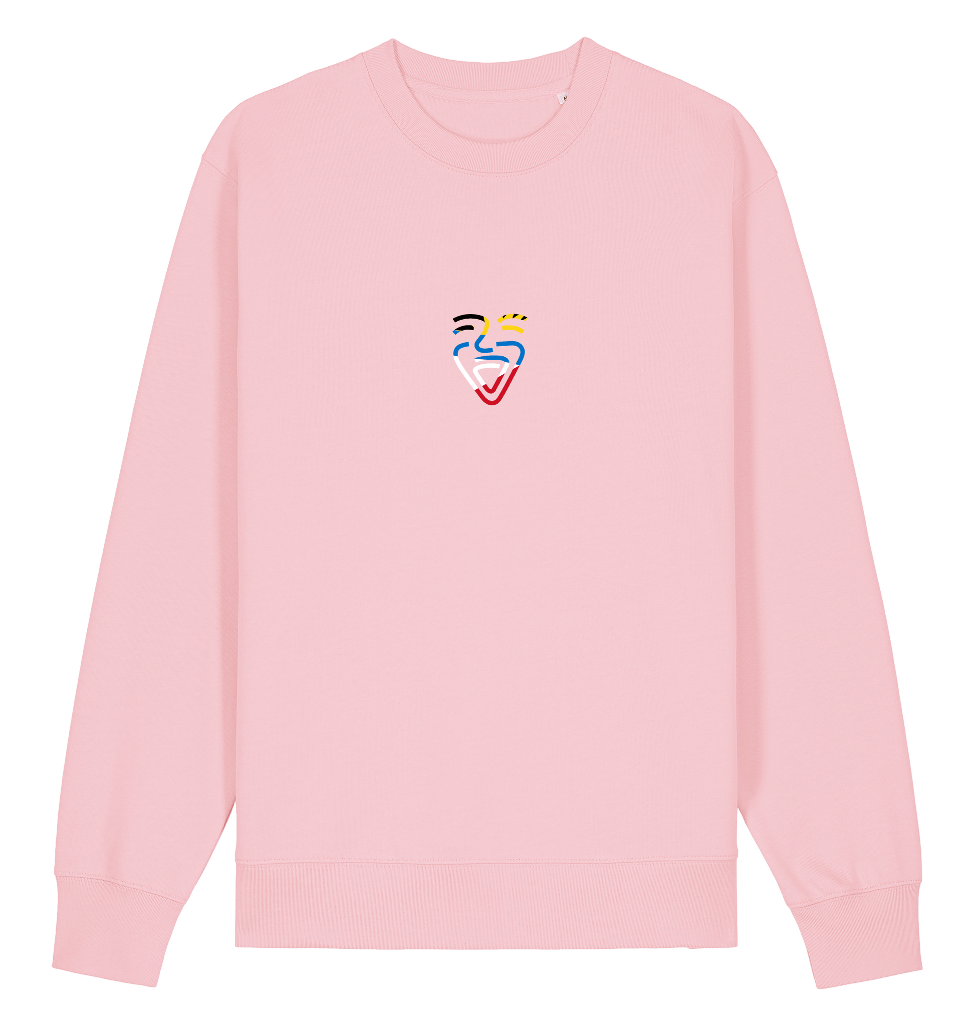 Cotton Pink Printed Sweater Front