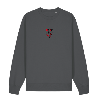 Anthracite Printed Sweater Front