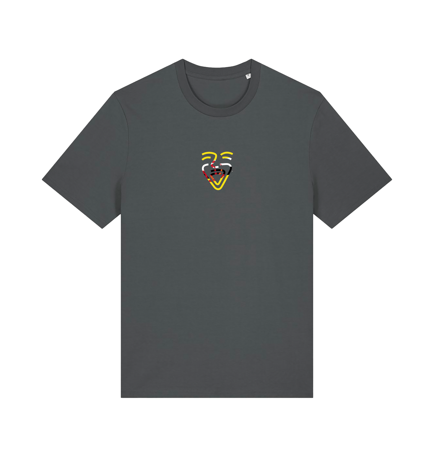 Anthracite Printed T-shirt Front