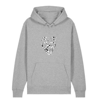 Heather Grey Printed Sweater Front