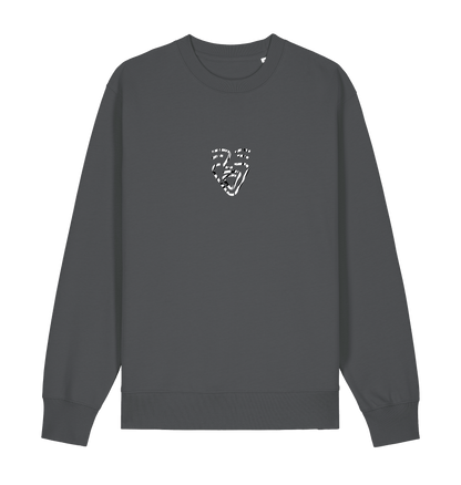 Anthracite Printed Sweater Front