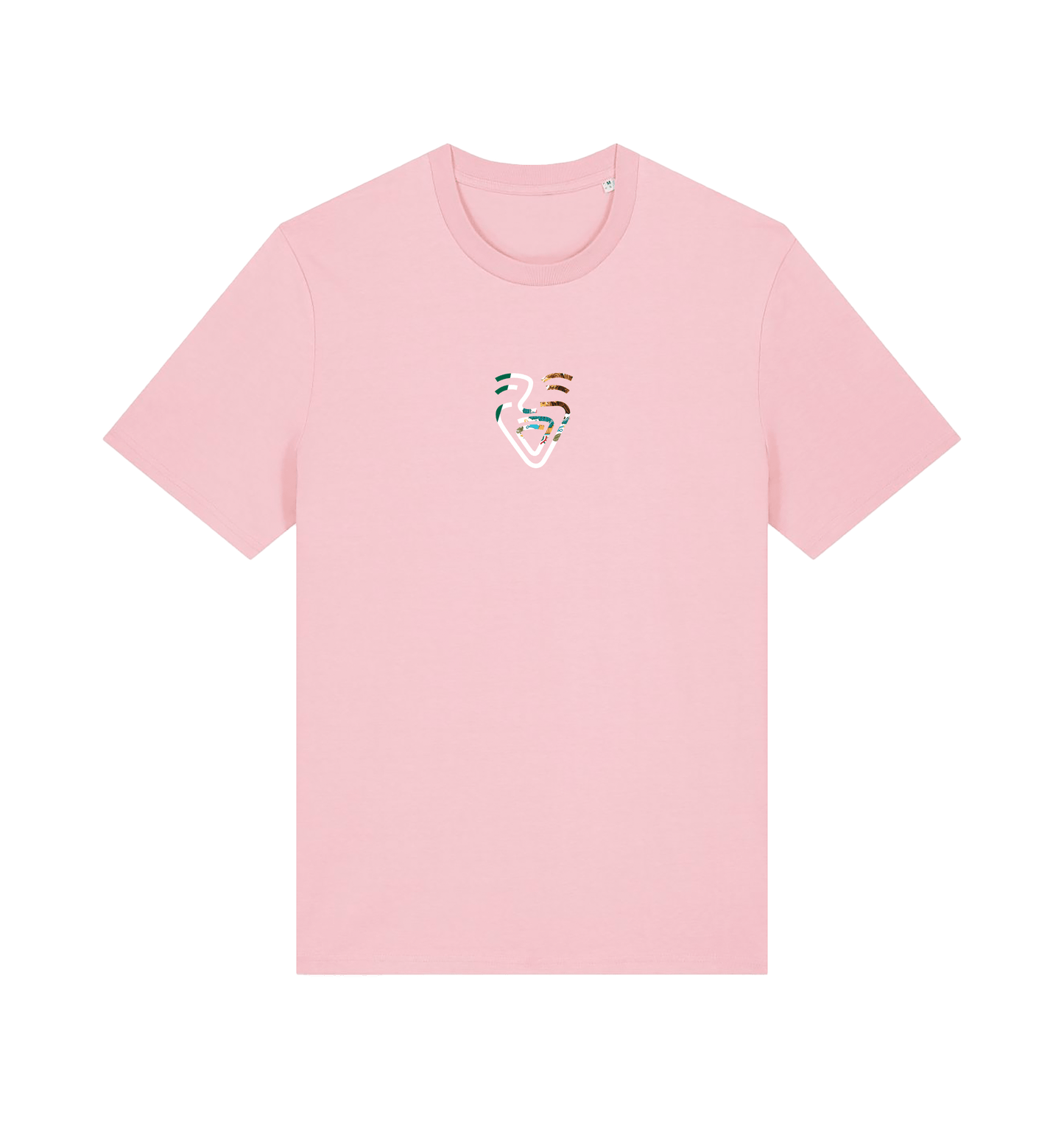 Cotton Pink Printed T-shirt Front