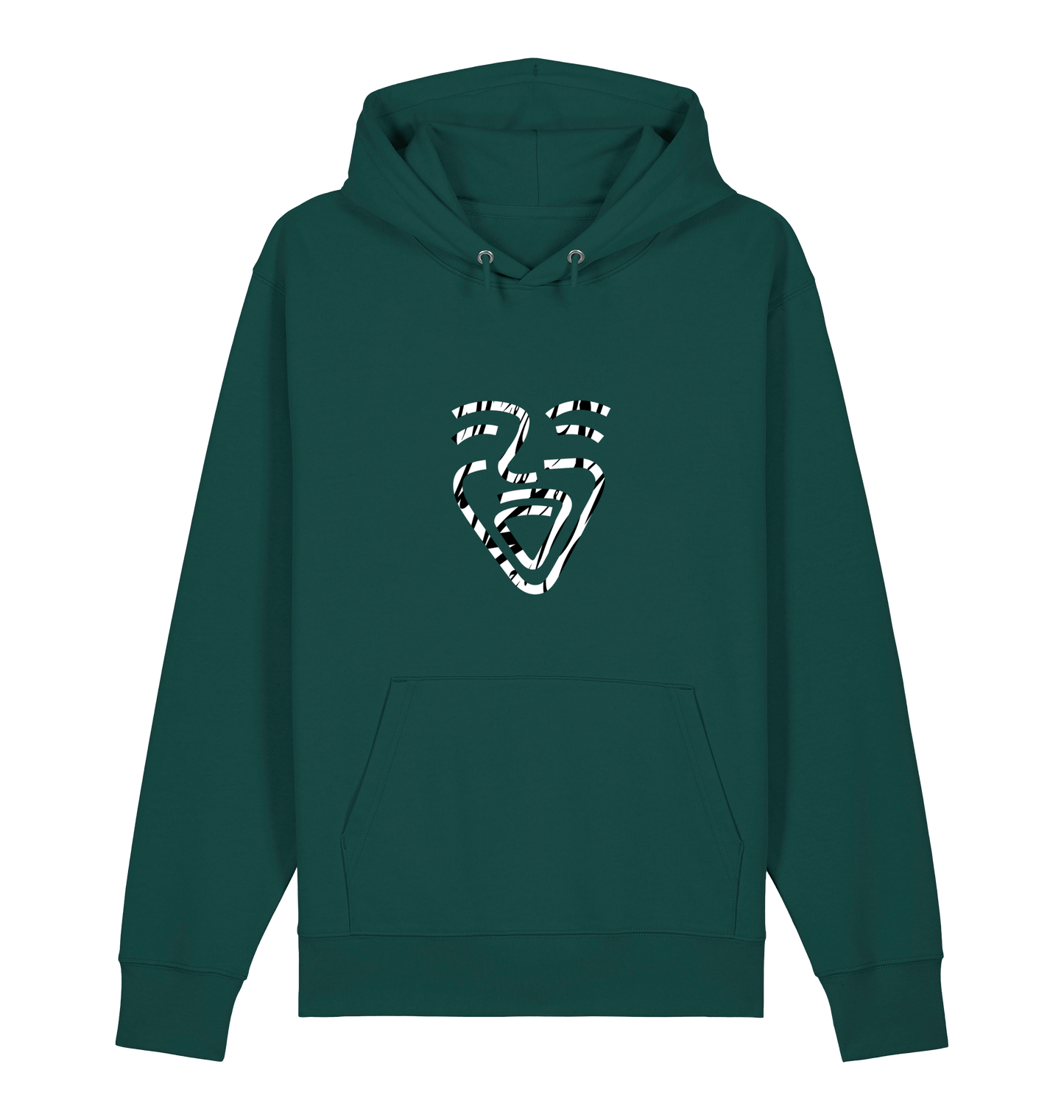 Glazed Green Printed Sweater Front