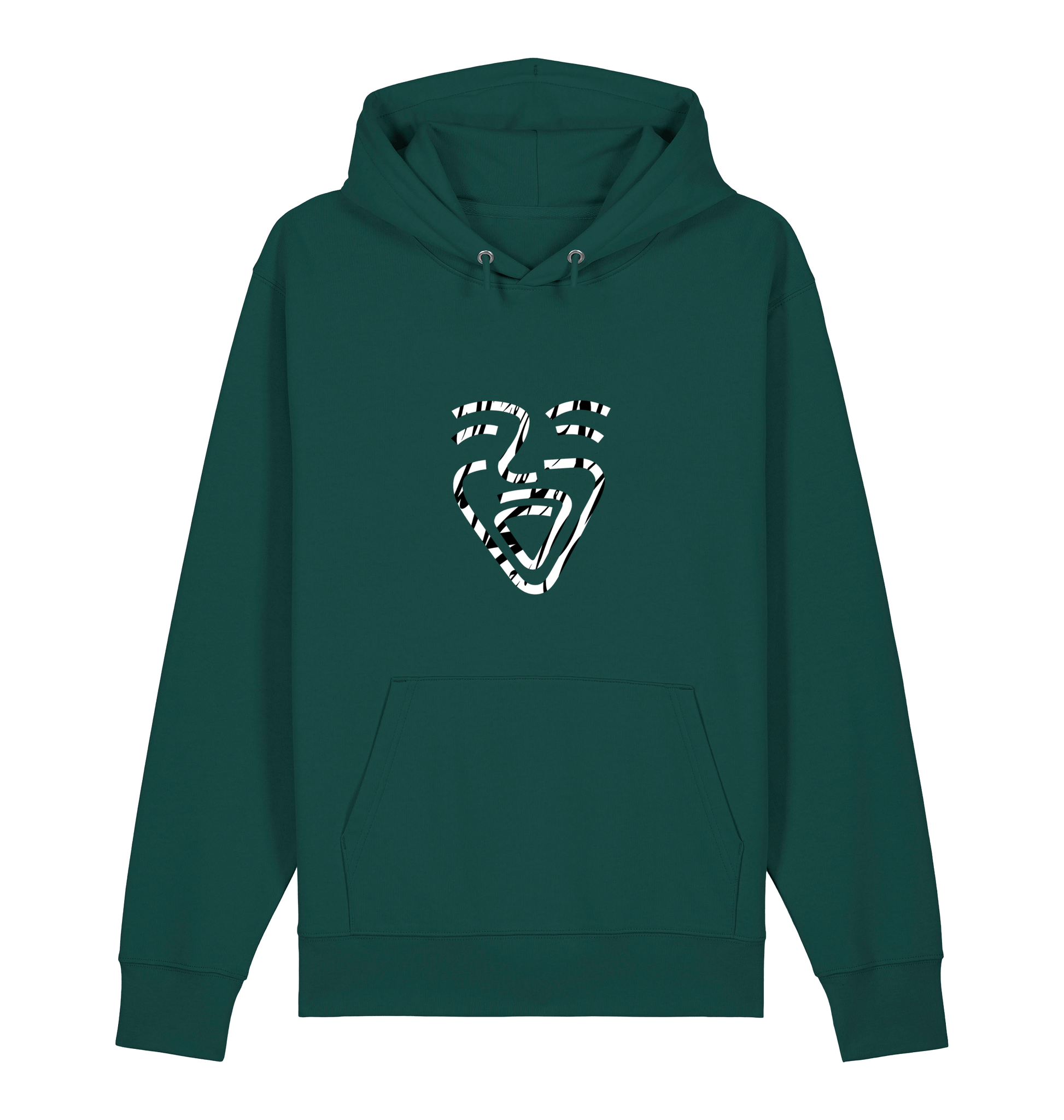 Glazed Green Printed Sweater Front