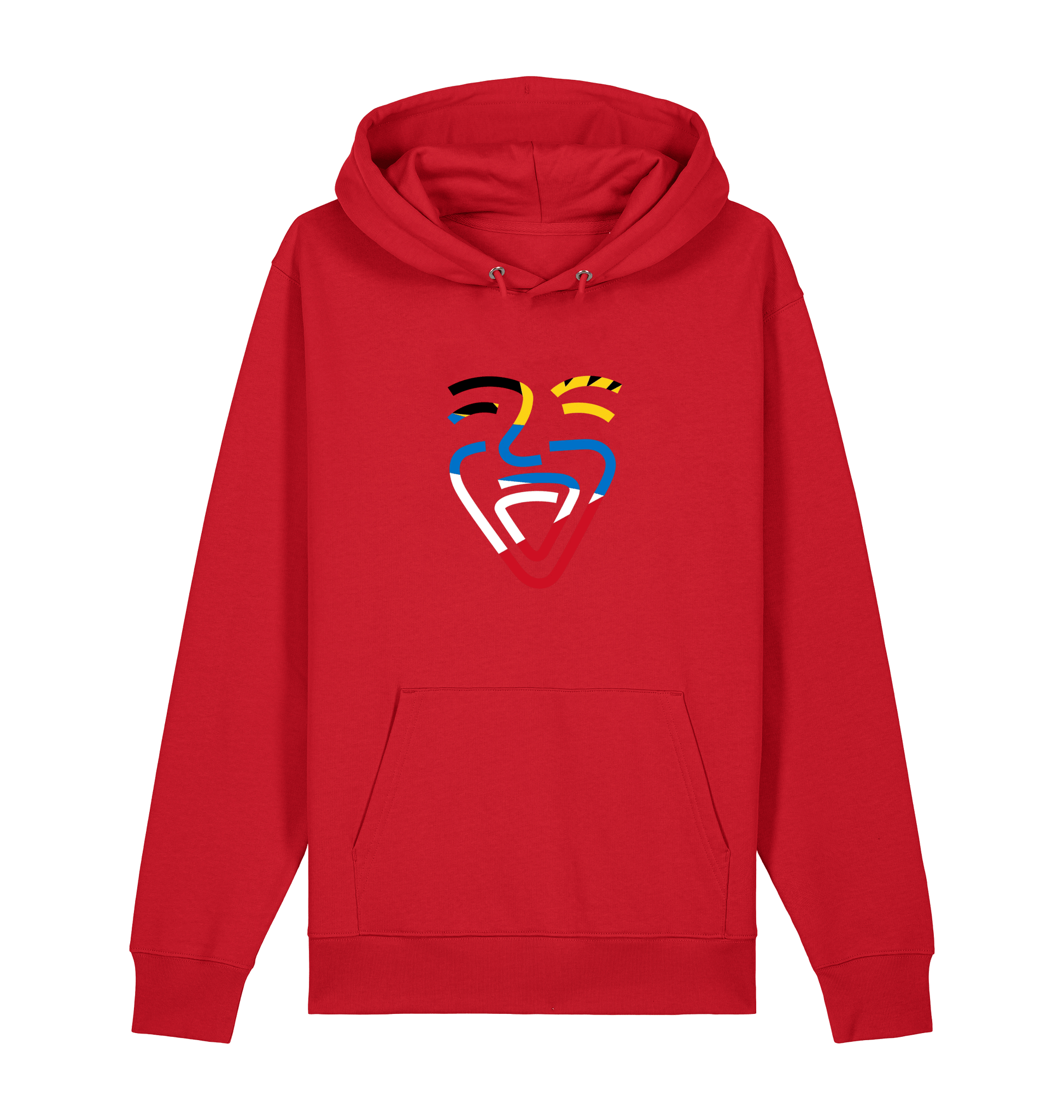 Red Printed Sweater Front
