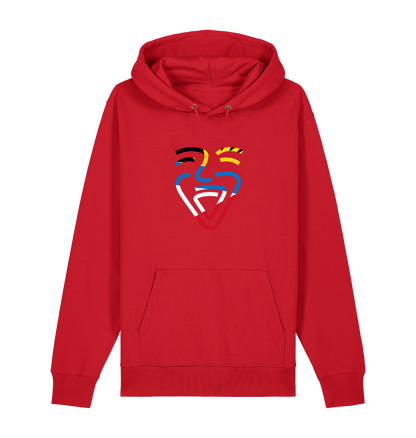 Red Printed Sweater Front