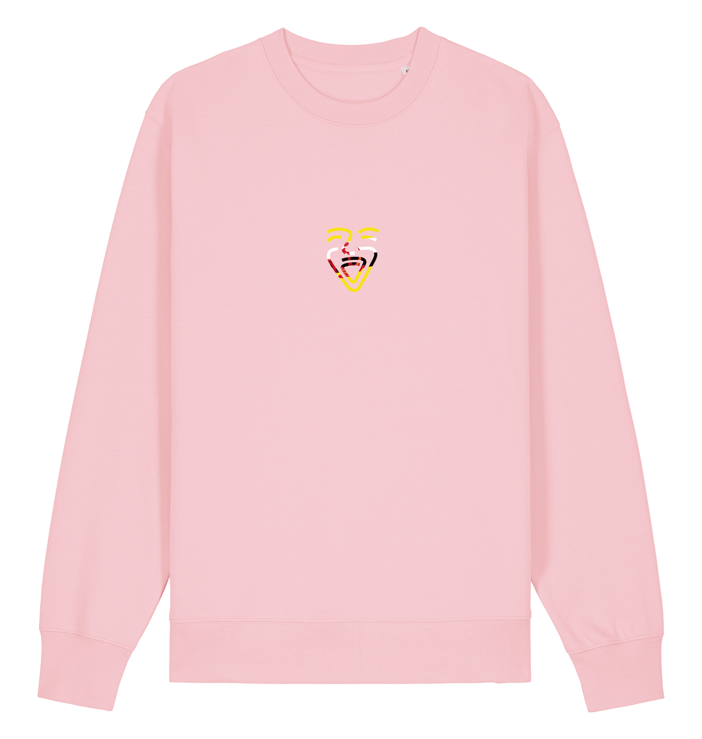 Cotton Pink Printed Sweater Front