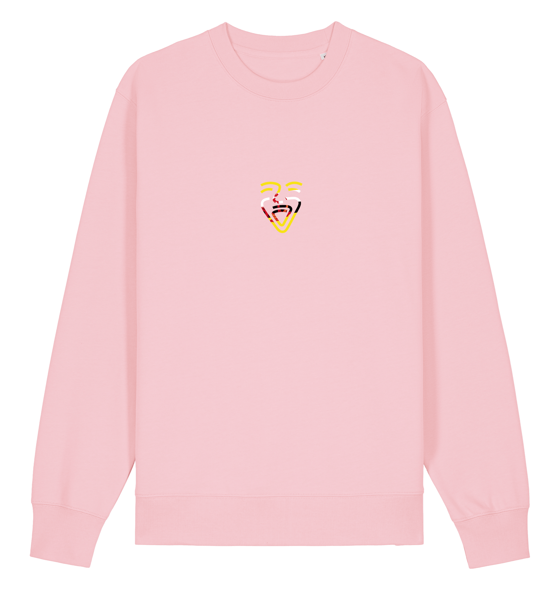 Cotton Pink Printed Sweater Front