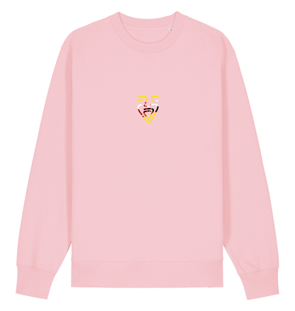 Cotton Pink Printed Sweater Front