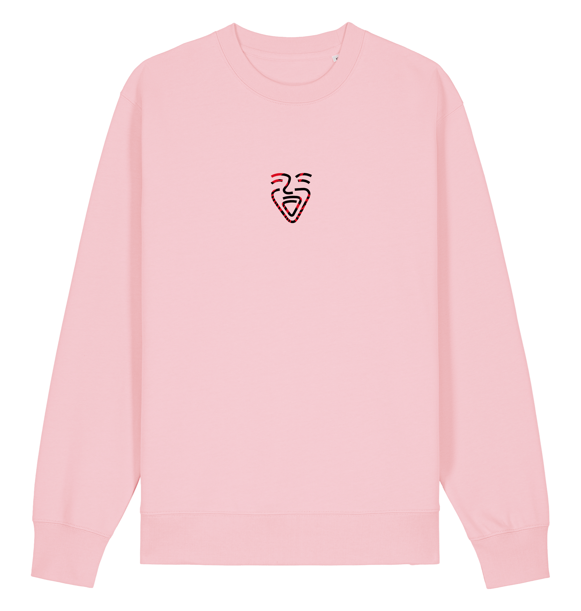 Cotton Pink Printed Sweater Front