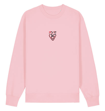 Cotton Pink Printed Sweater Front