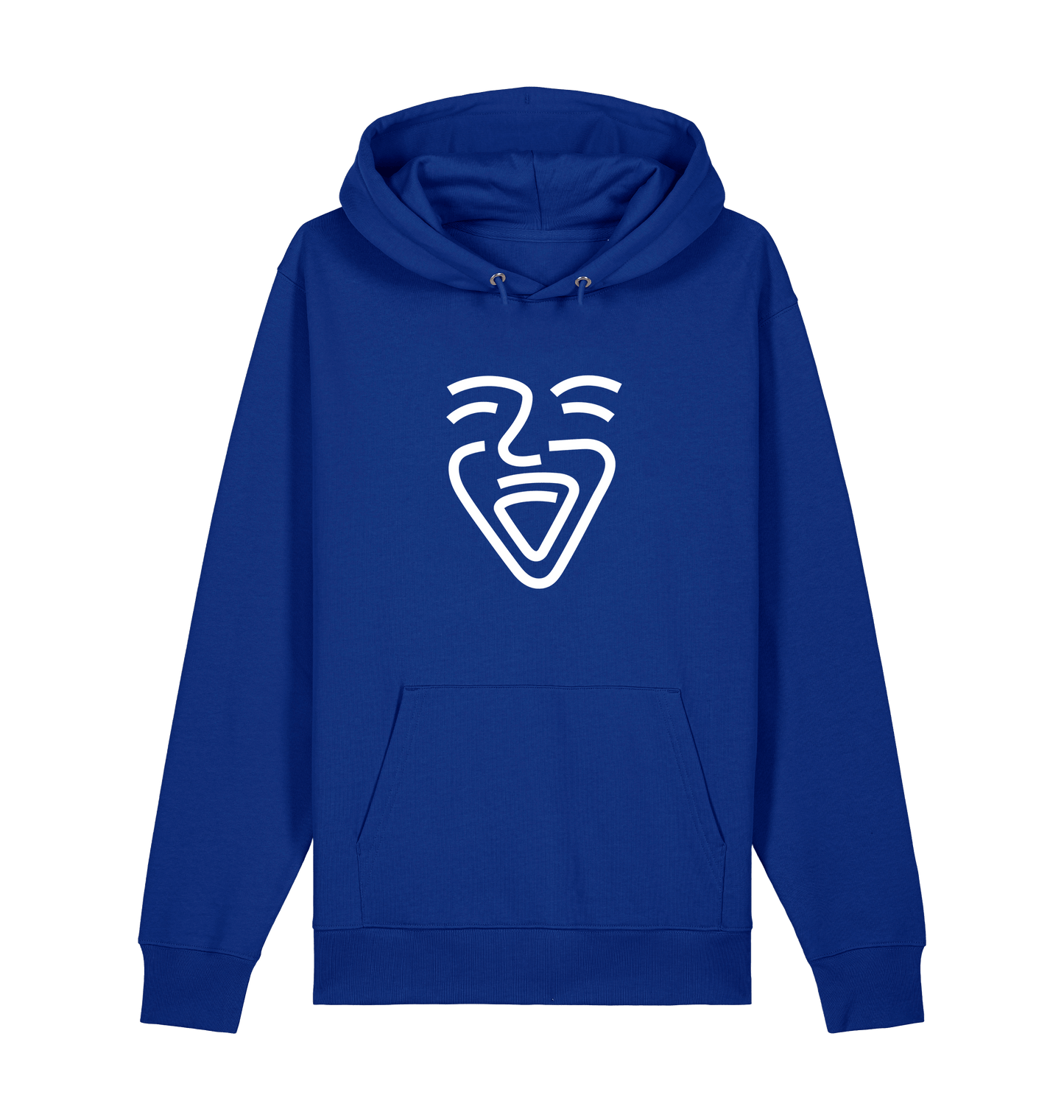Worker Blue Printed Sweater Front