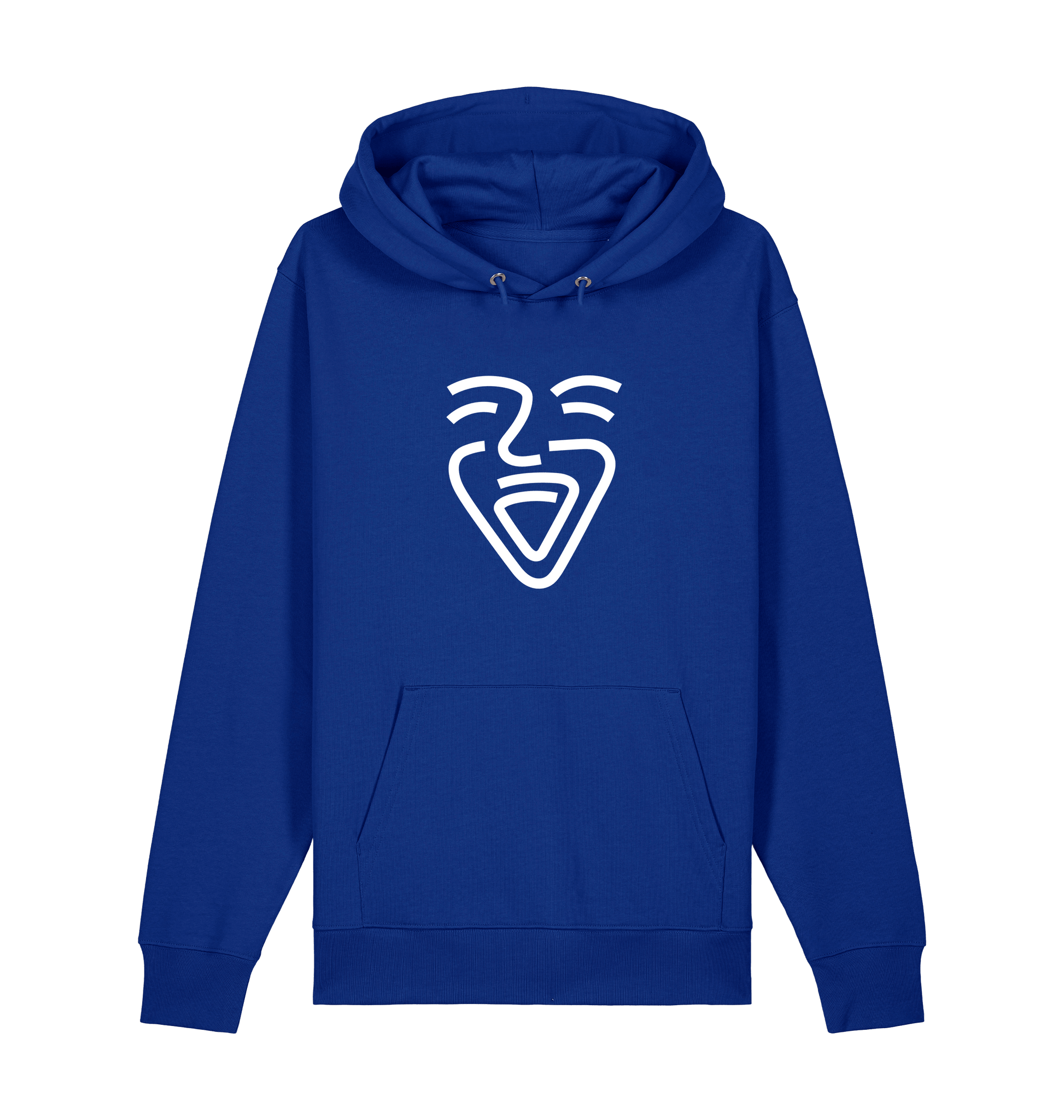 Worker Blue Printed Sweater Front