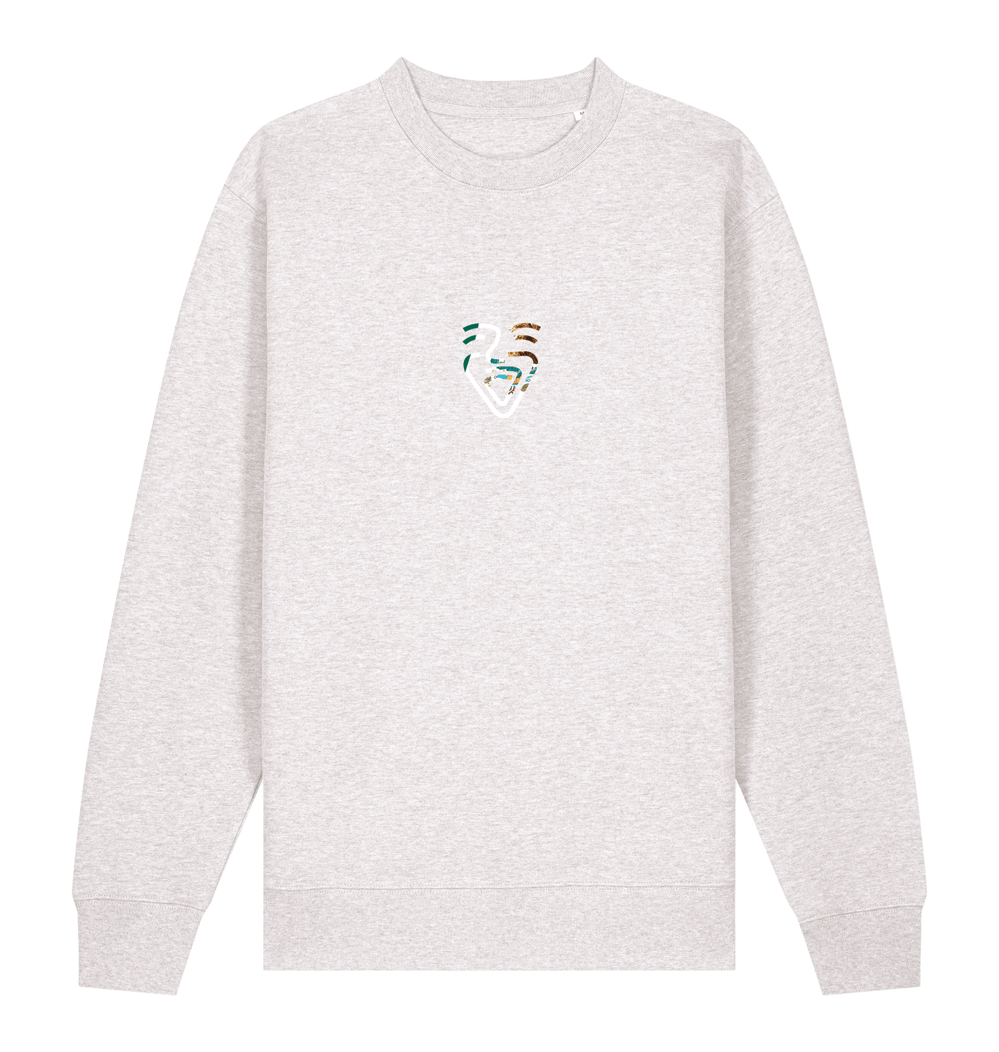 Cool Heather Grey Printed Sweater Front