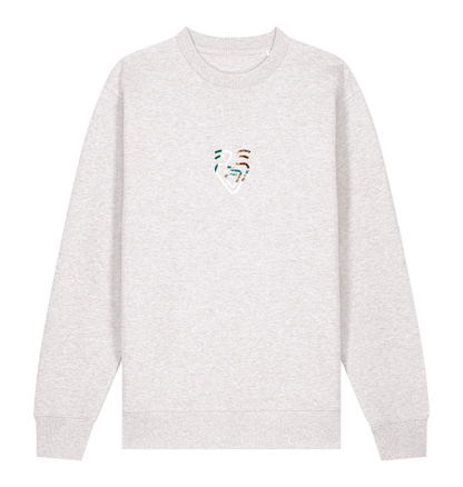 Cool Heather Grey Printed Sweater Front