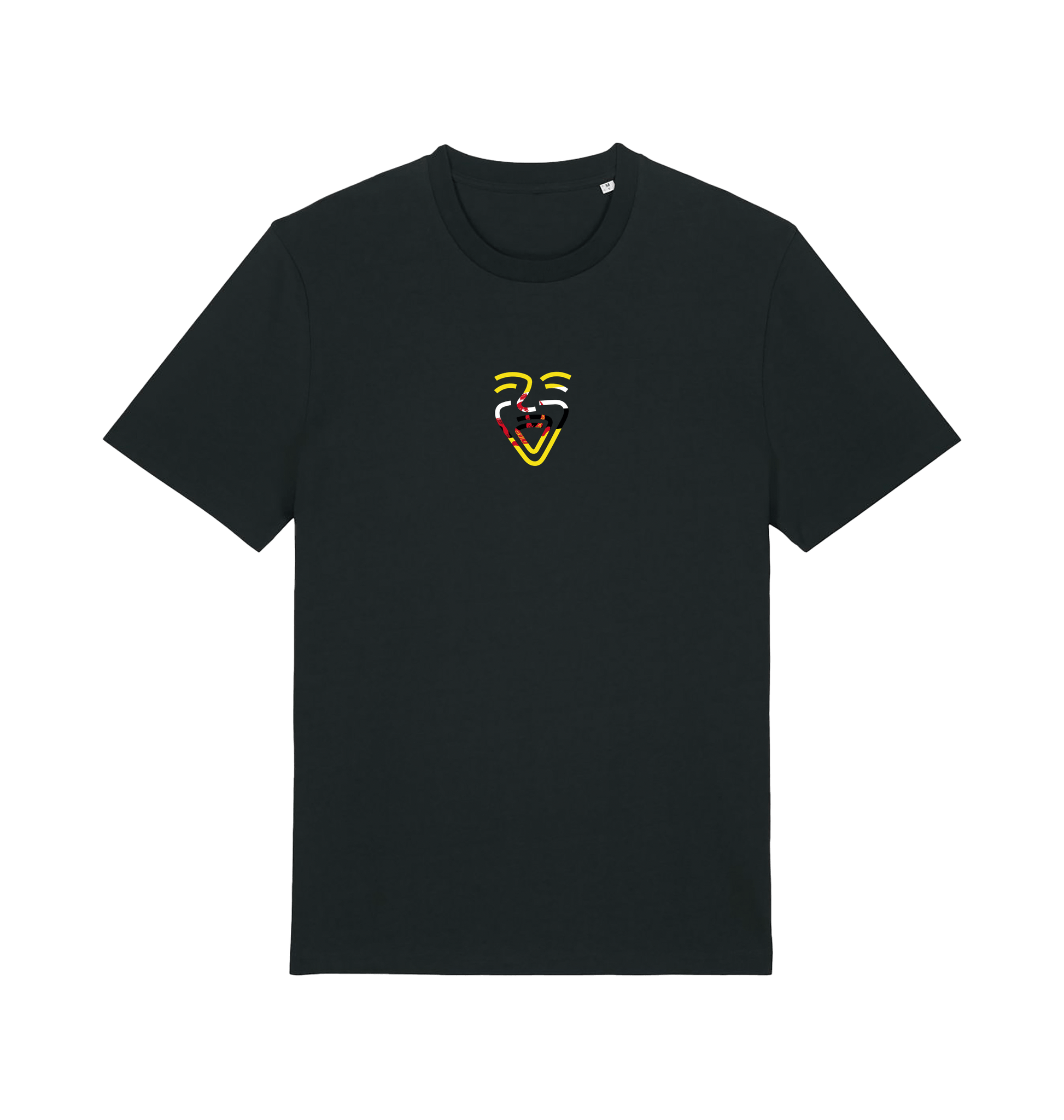 Black Printed T-shirt Front