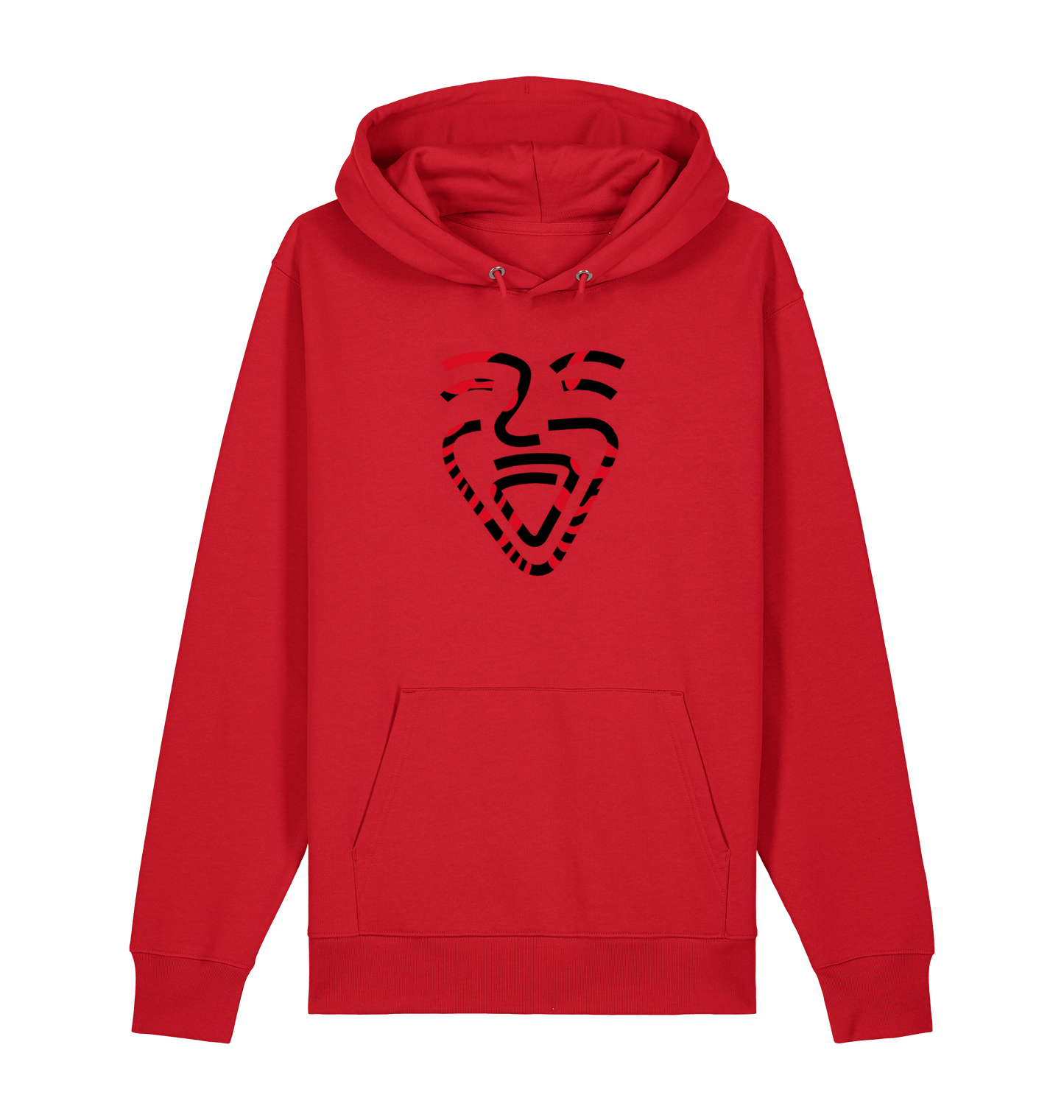 Red Printed Sweater Front