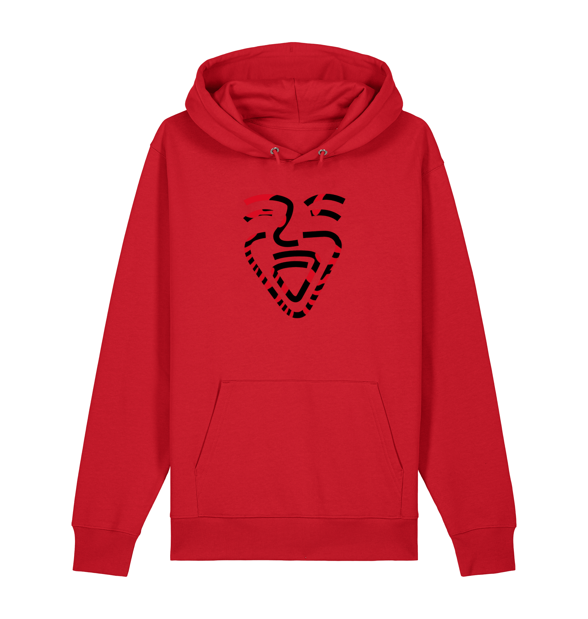 Red Printed Sweater Front