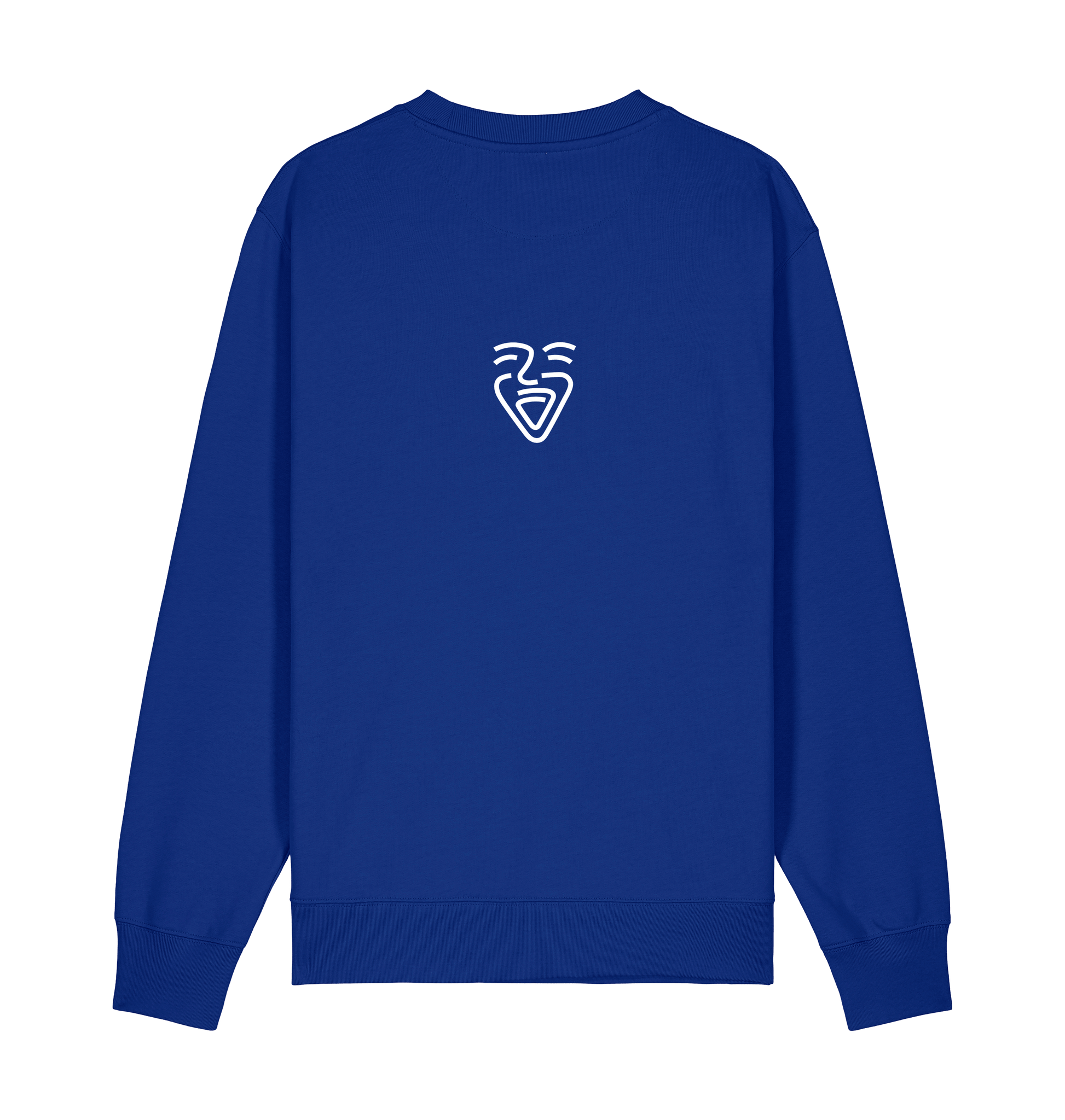 Worker Blue Printed Sweater Front