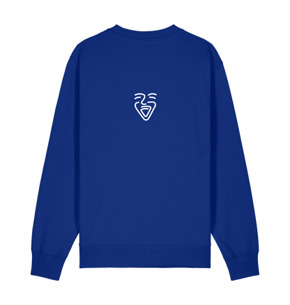 Worker Blue Printed Sweater Front