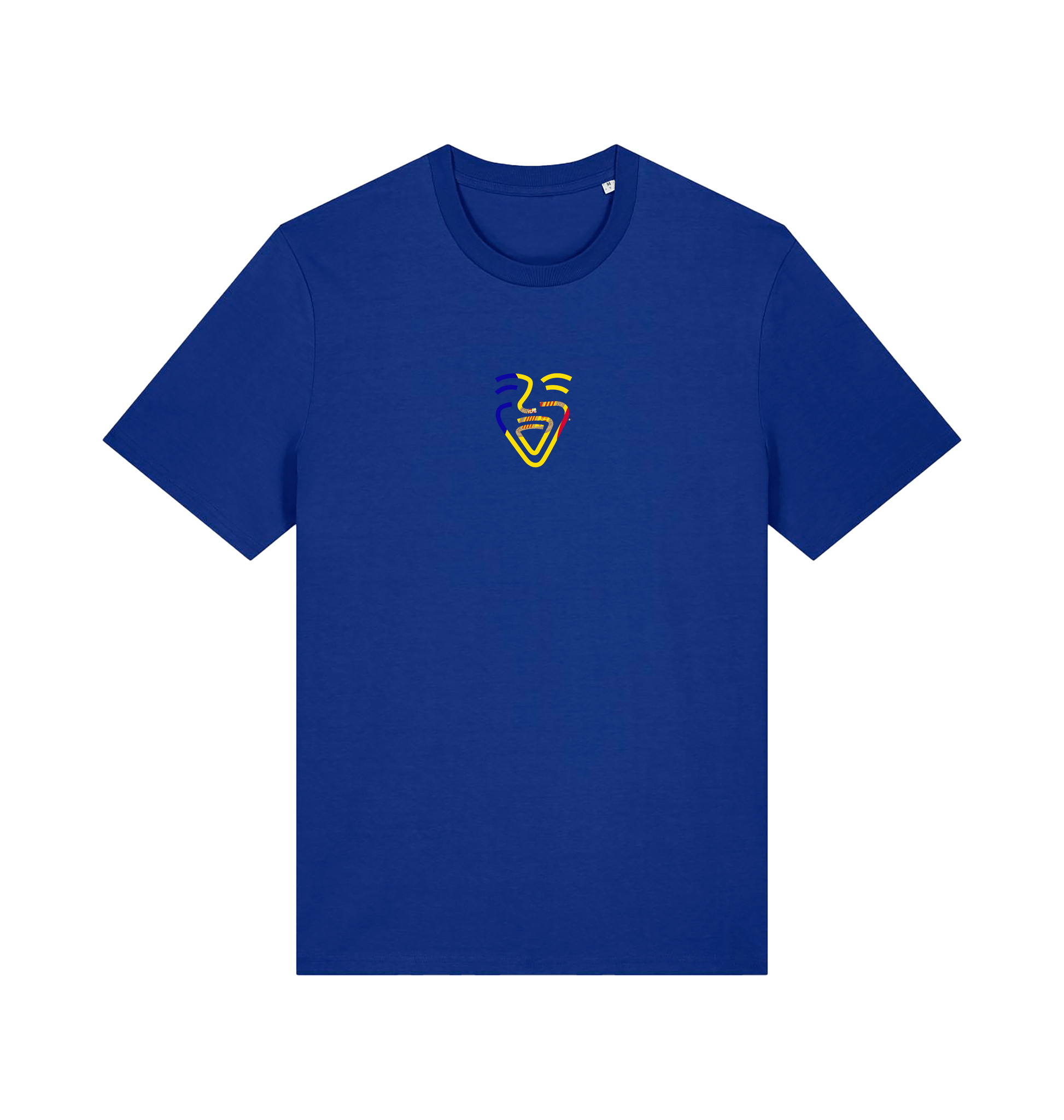 Worker Blue Printed T-shirt Front
