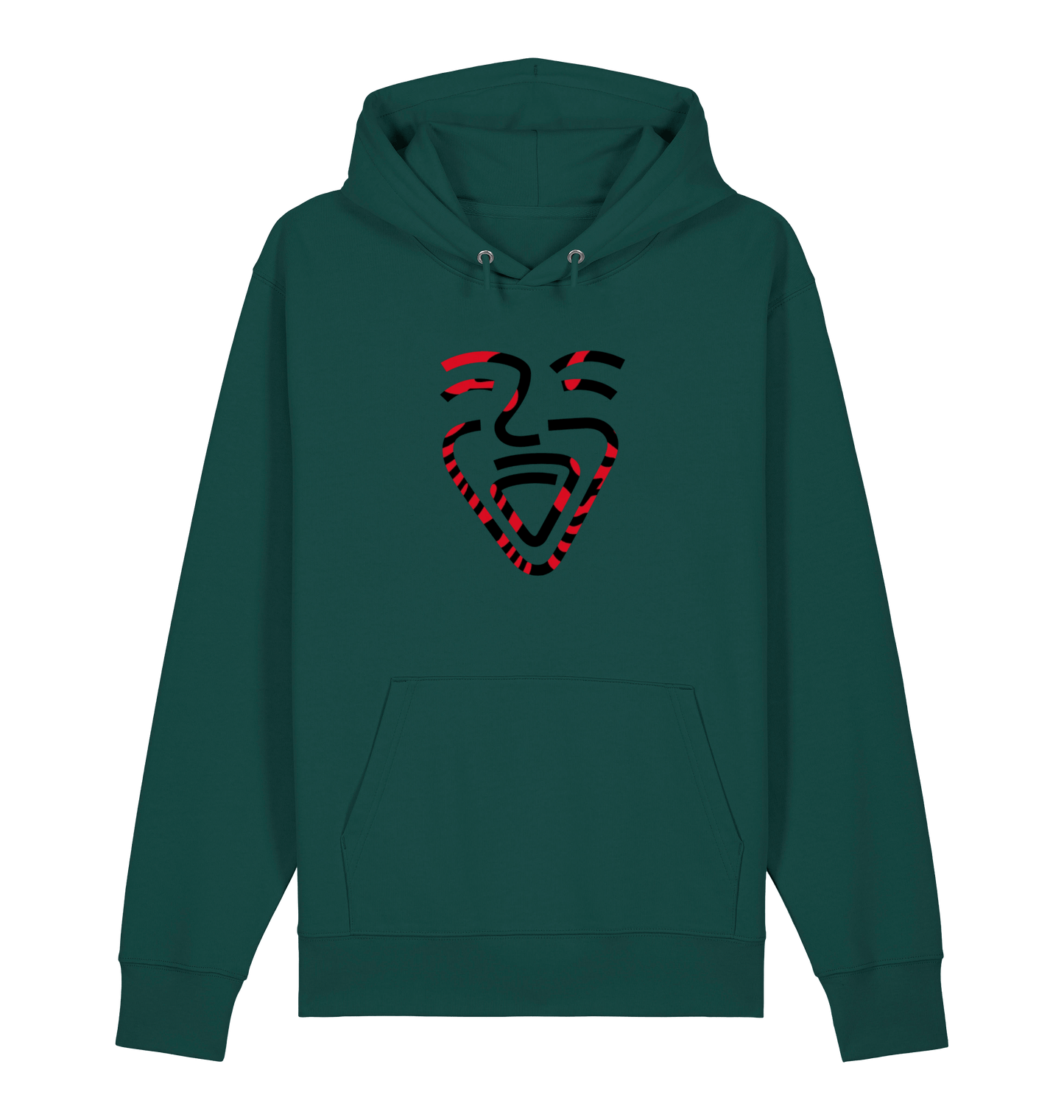 Glazed Green Printed Sweater Front