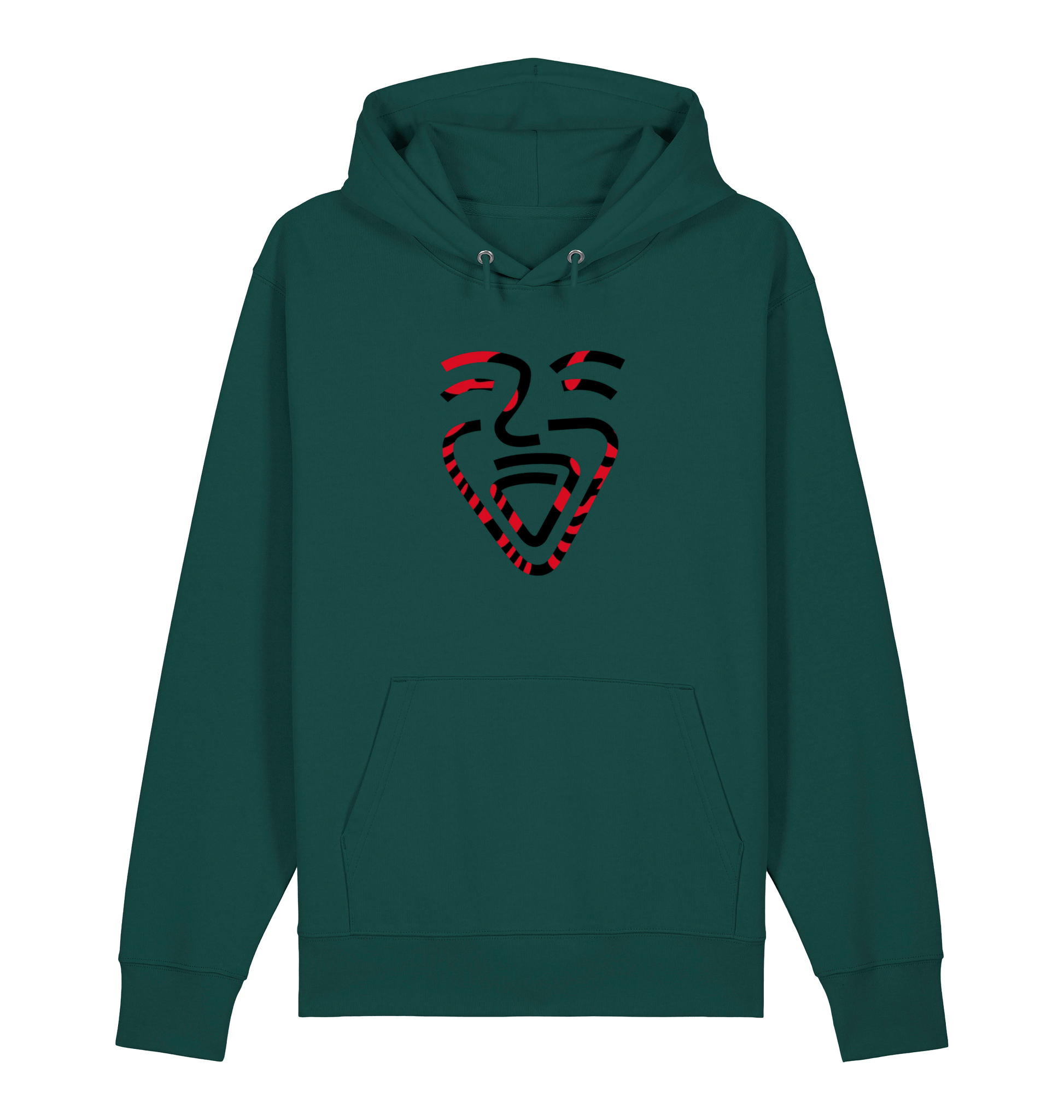 Glazed Green Printed Sweater Front