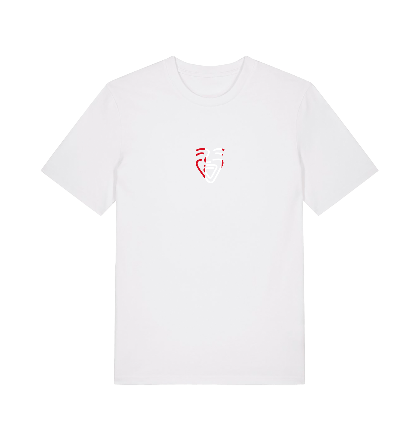 White Printed T-shirt Front