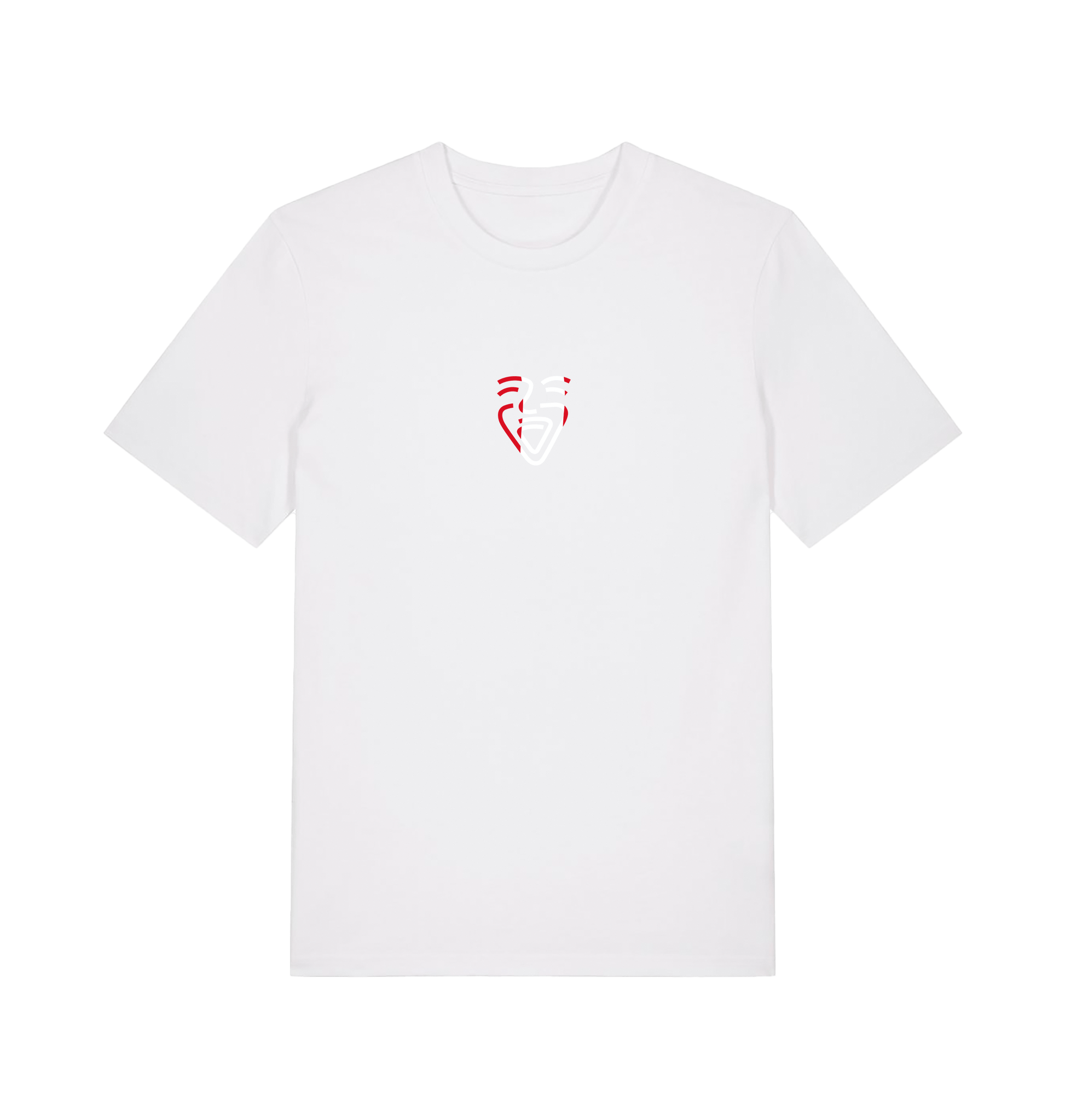 White Printed T-shirt Front