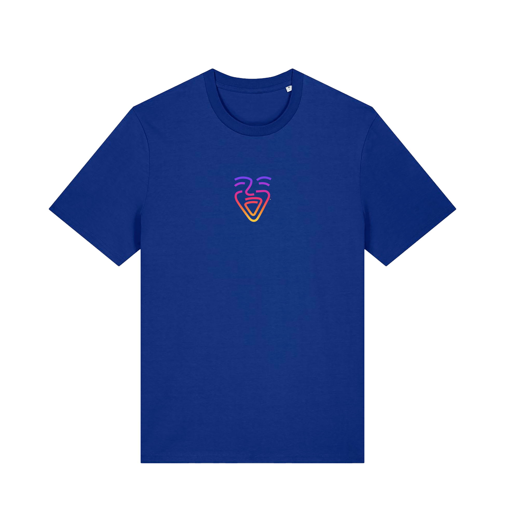 Worker Blue Printed T-shirt Front