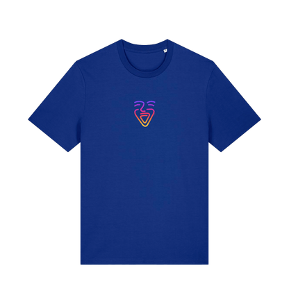 Worker Blue Printed T-shirt Front