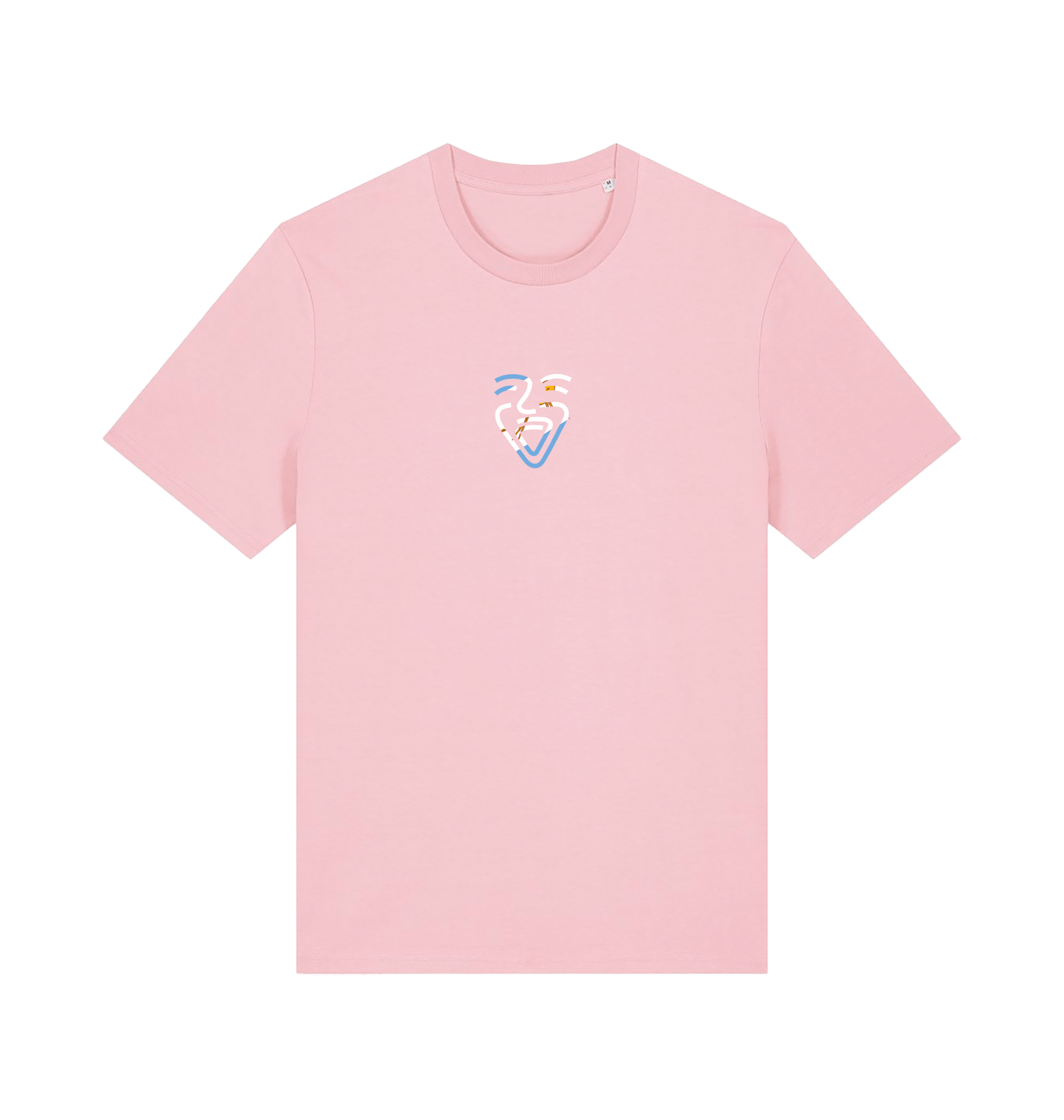 Cotton Pink Printed T-shirt Front