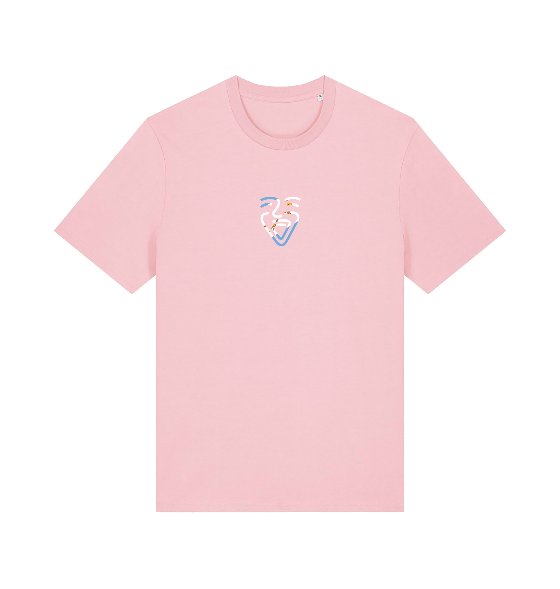 Cotton Pink Printed T-shirt Front