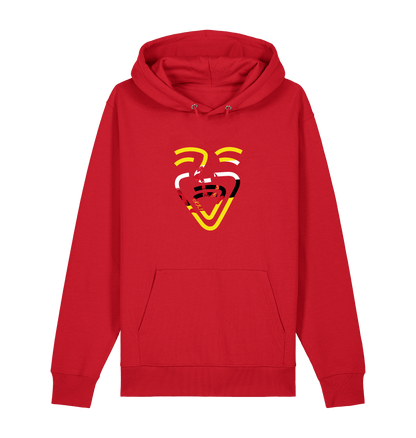 Red Printed Sweater Front