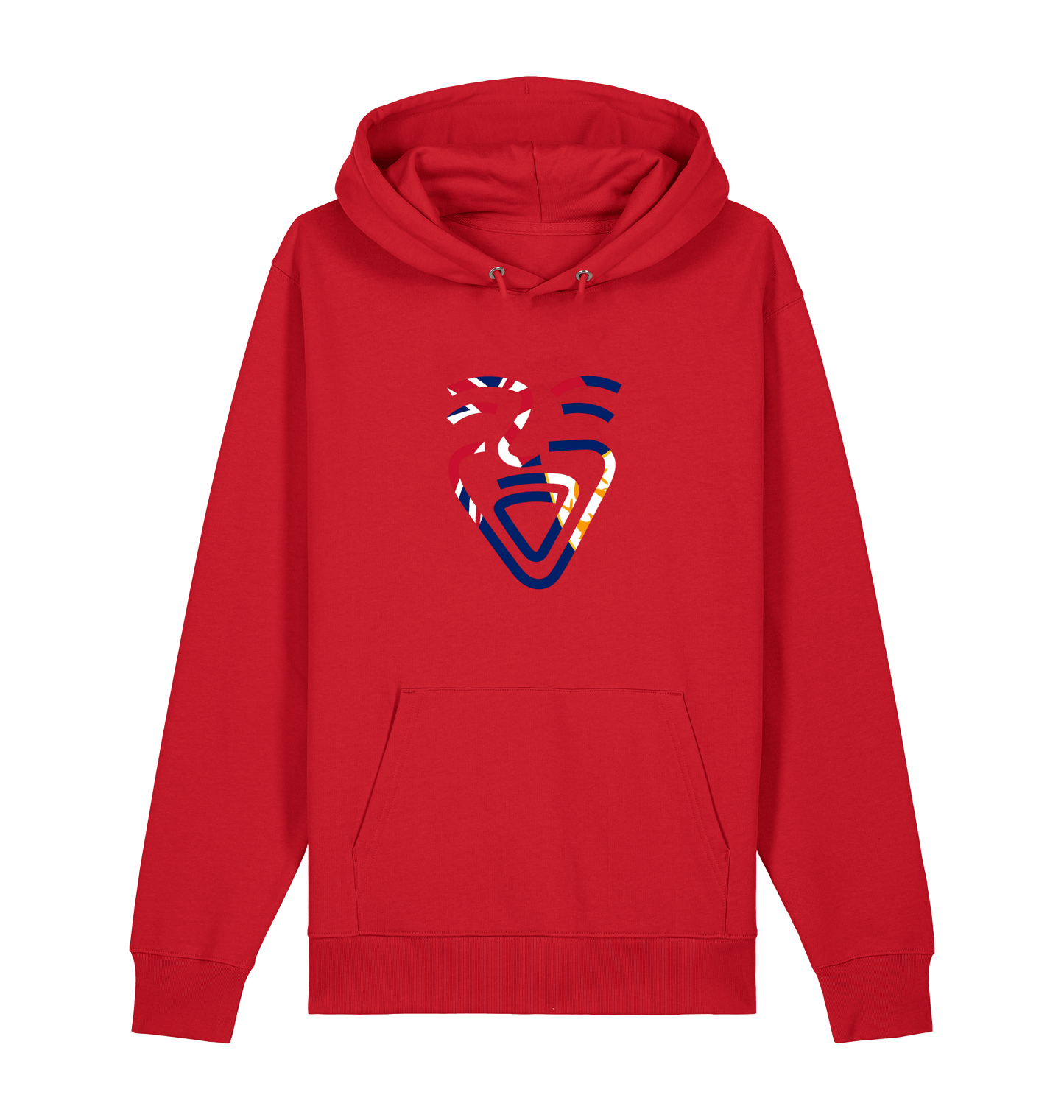 Red Printed Sweater Front