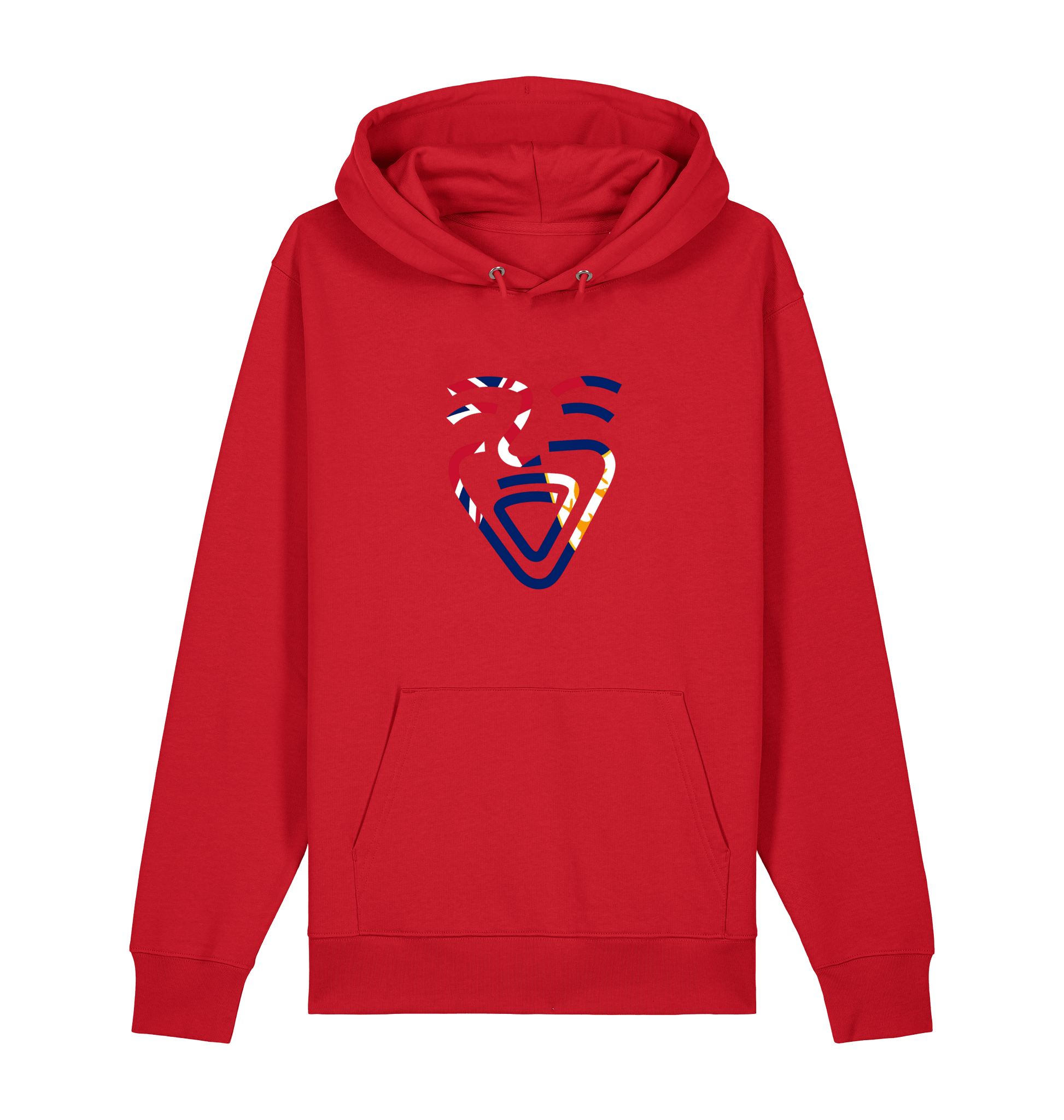 Red Printed Sweater Front
