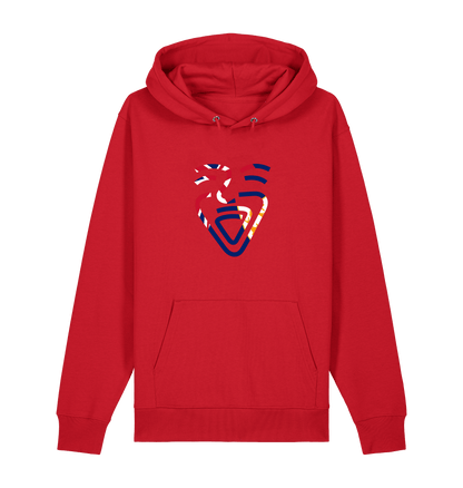 Red Printed Sweater Front
