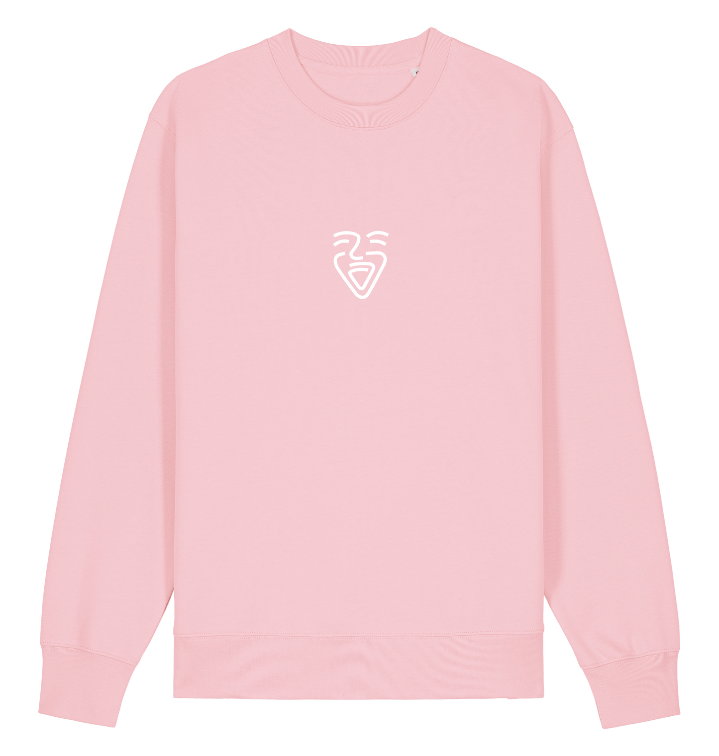 Cotton Pink Printed Sweater Front