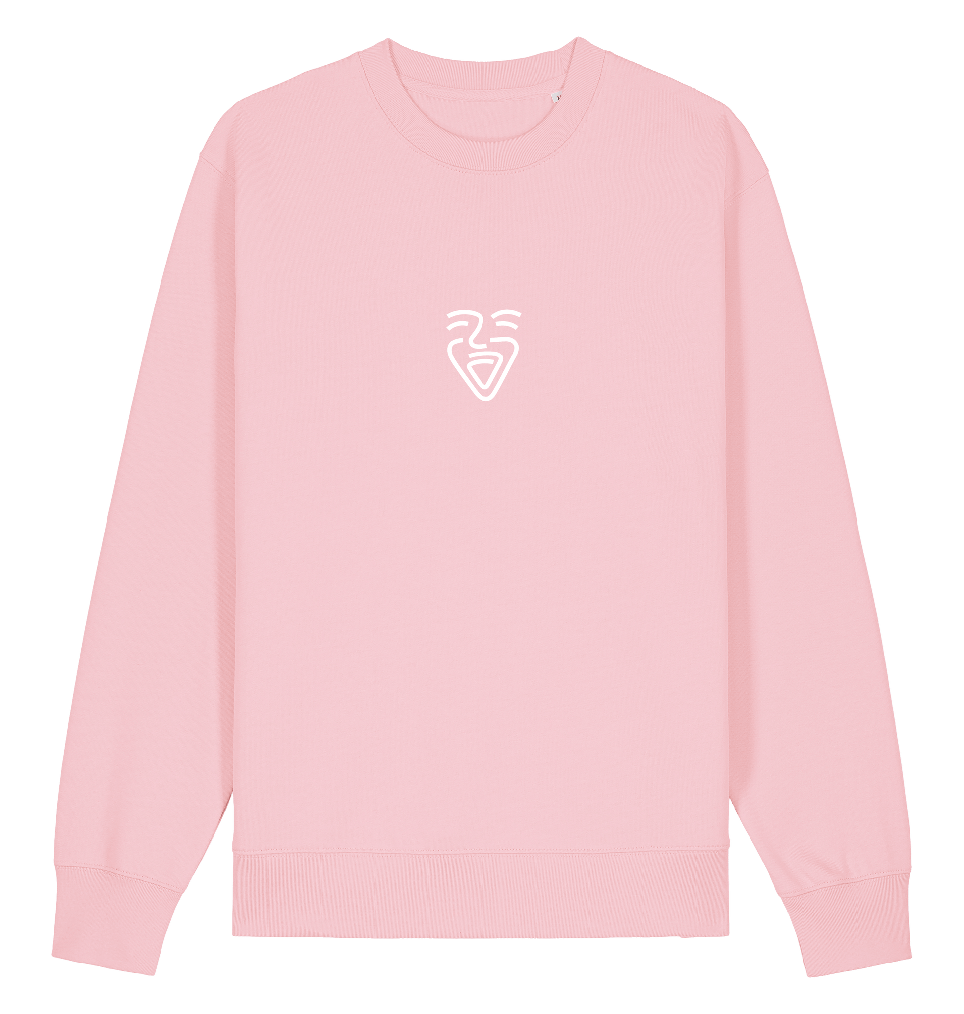 Cotton Pink Printed Sweater Front